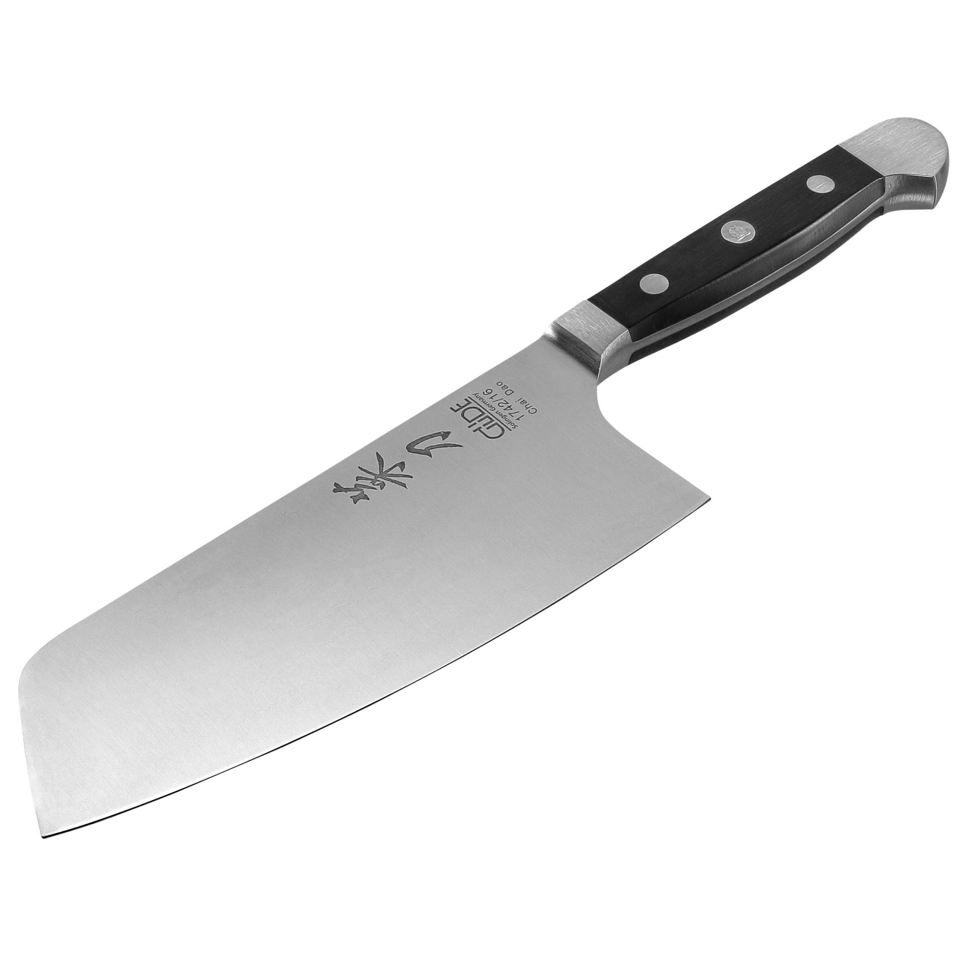 Güde Alpha coltello da cuoco Chai Dao POM nero 16 cm 1742/16