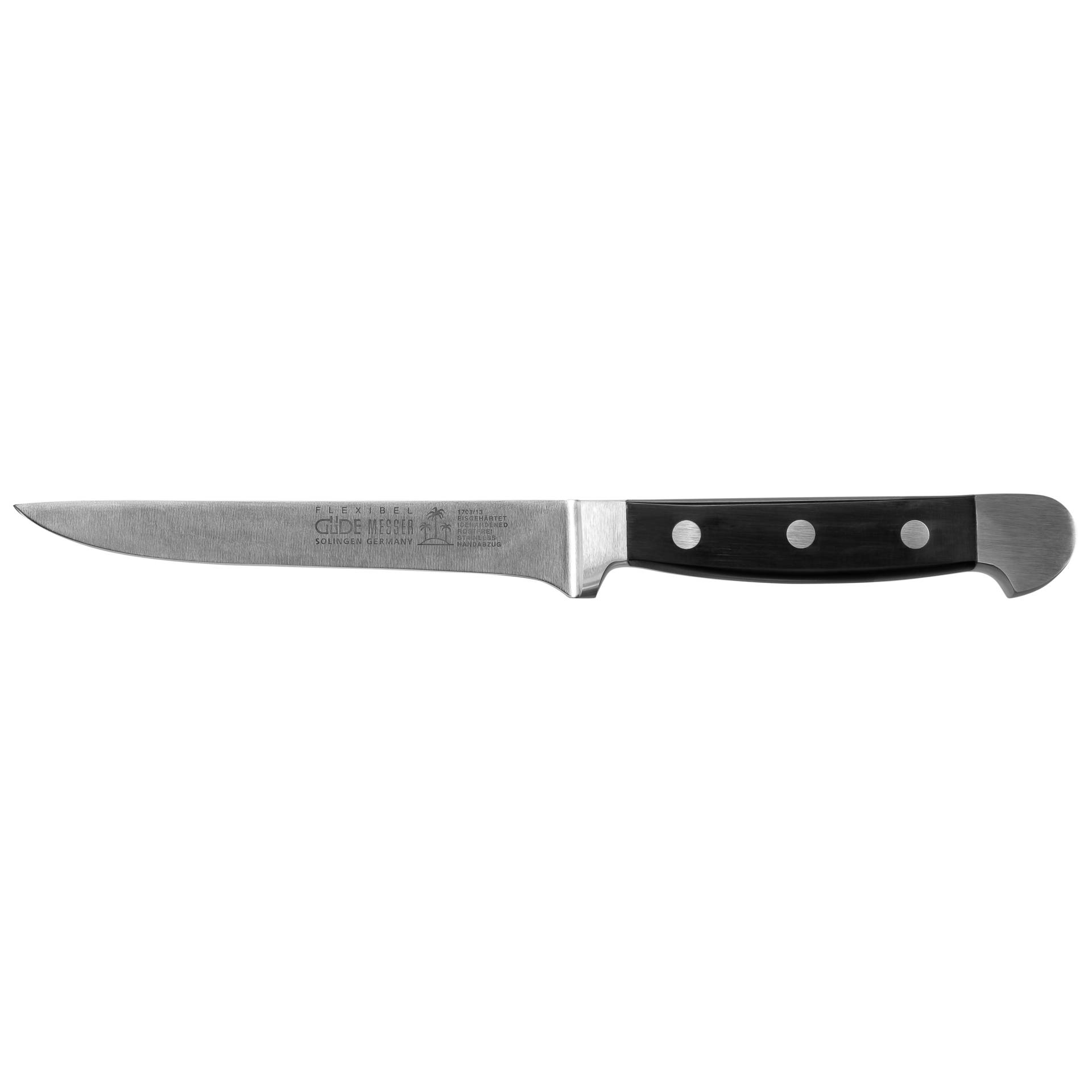 Güde Alpha coltello da disosso fless. POM nero 13 cm 1703/13