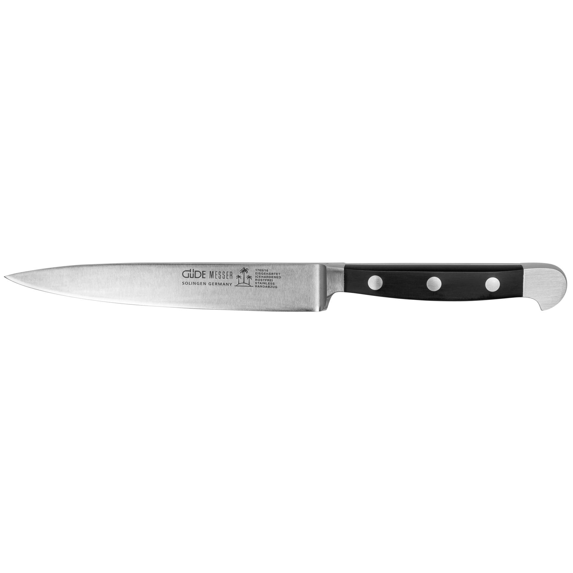 Güde Alpha kitchen knife POM black 16 cm 1765/16
