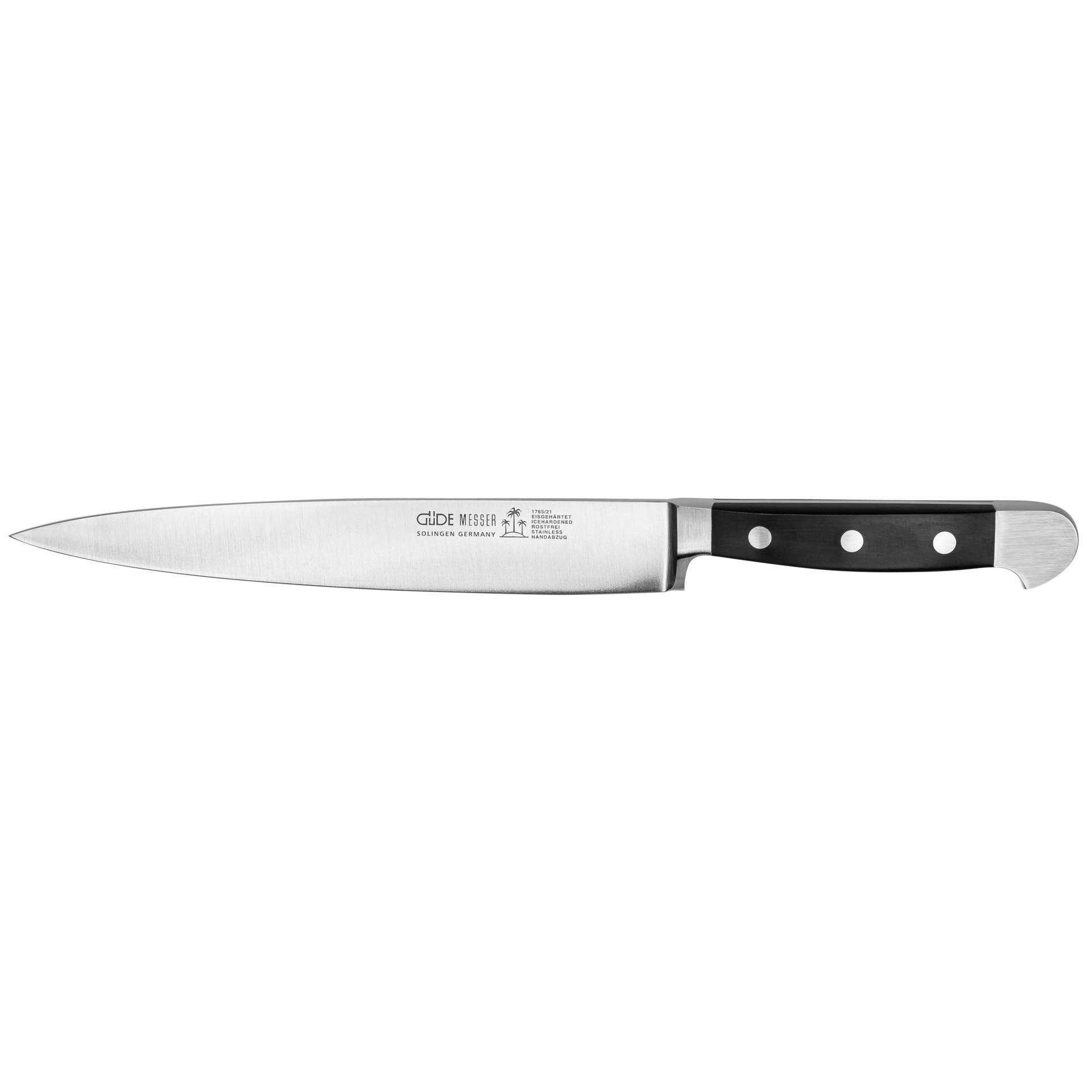 Güde Alpha coltello prosciutto 21 cm POM nero 1765/21