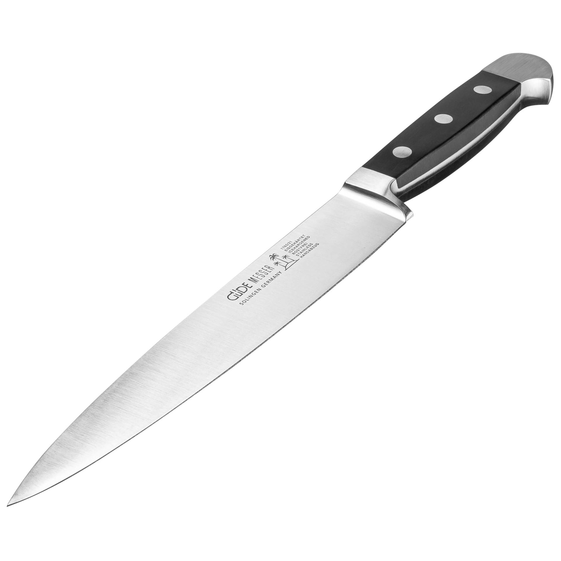 Güde Alpha coltello prosciutto 21 cm POM nero 1765/21