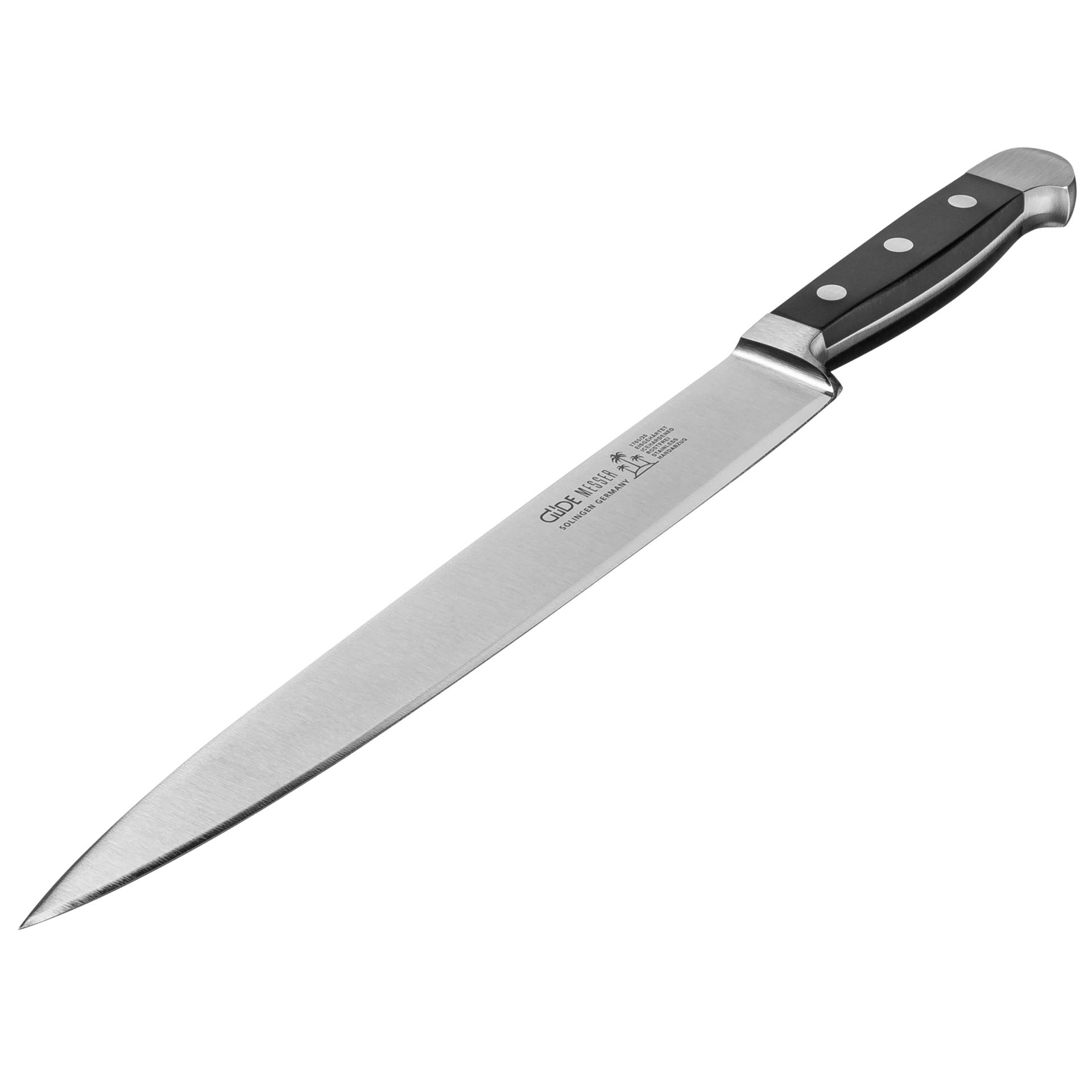 Güde Alpha coltello prosciutto 26 cm POM nero 1765/26