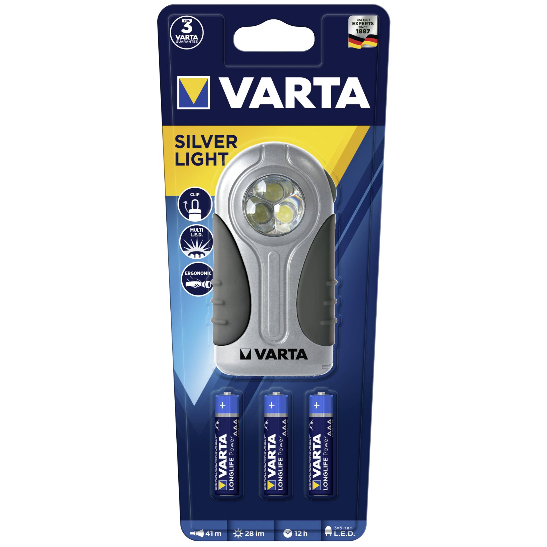 Varta LED argento Light 3 AAA Easy-Line