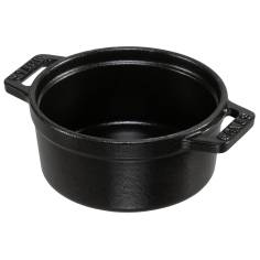 Staub Mini casseruola 10cm rotondo, nero, ghisa 2