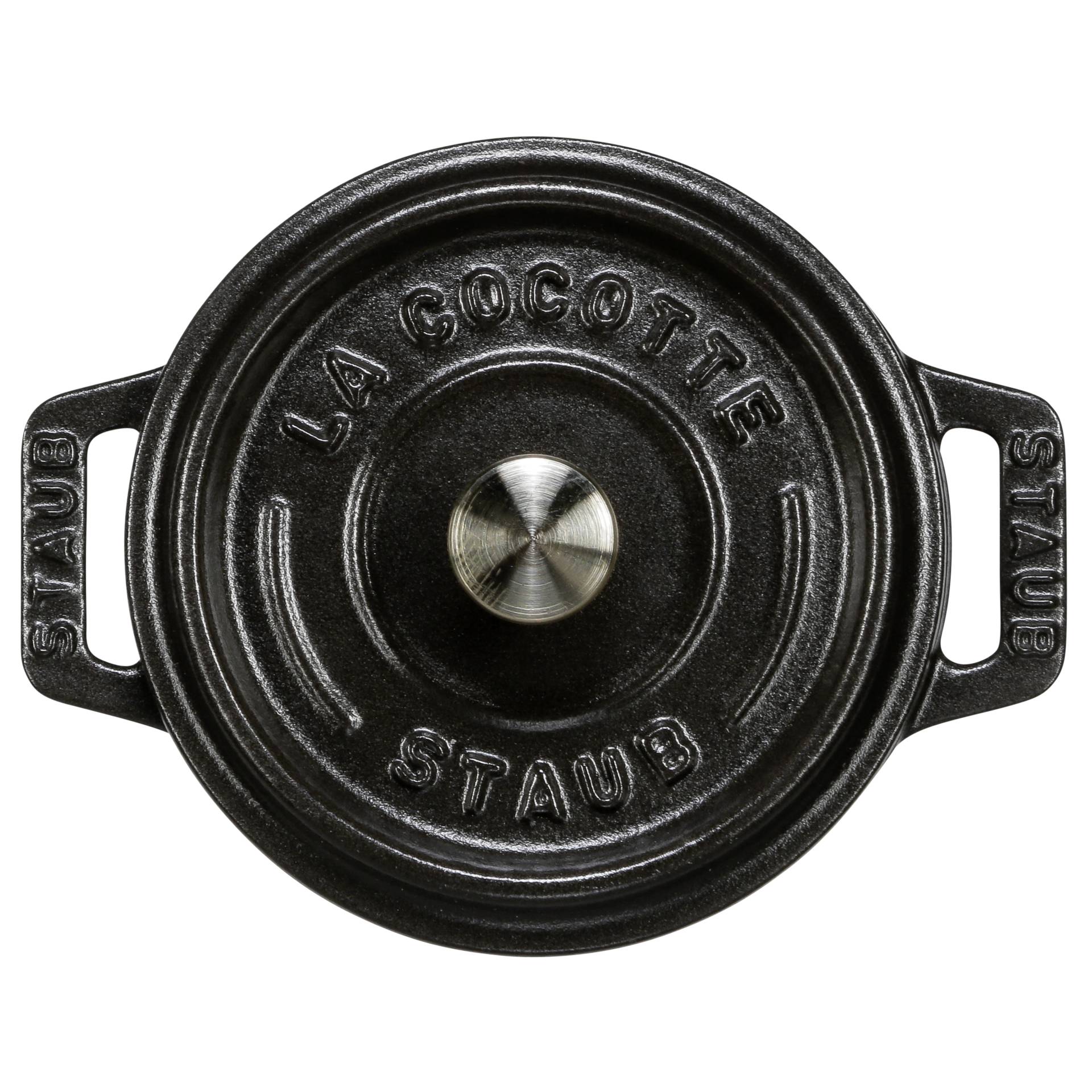 Staub Mini casseruola 10cm rotondo, nero, ghisa