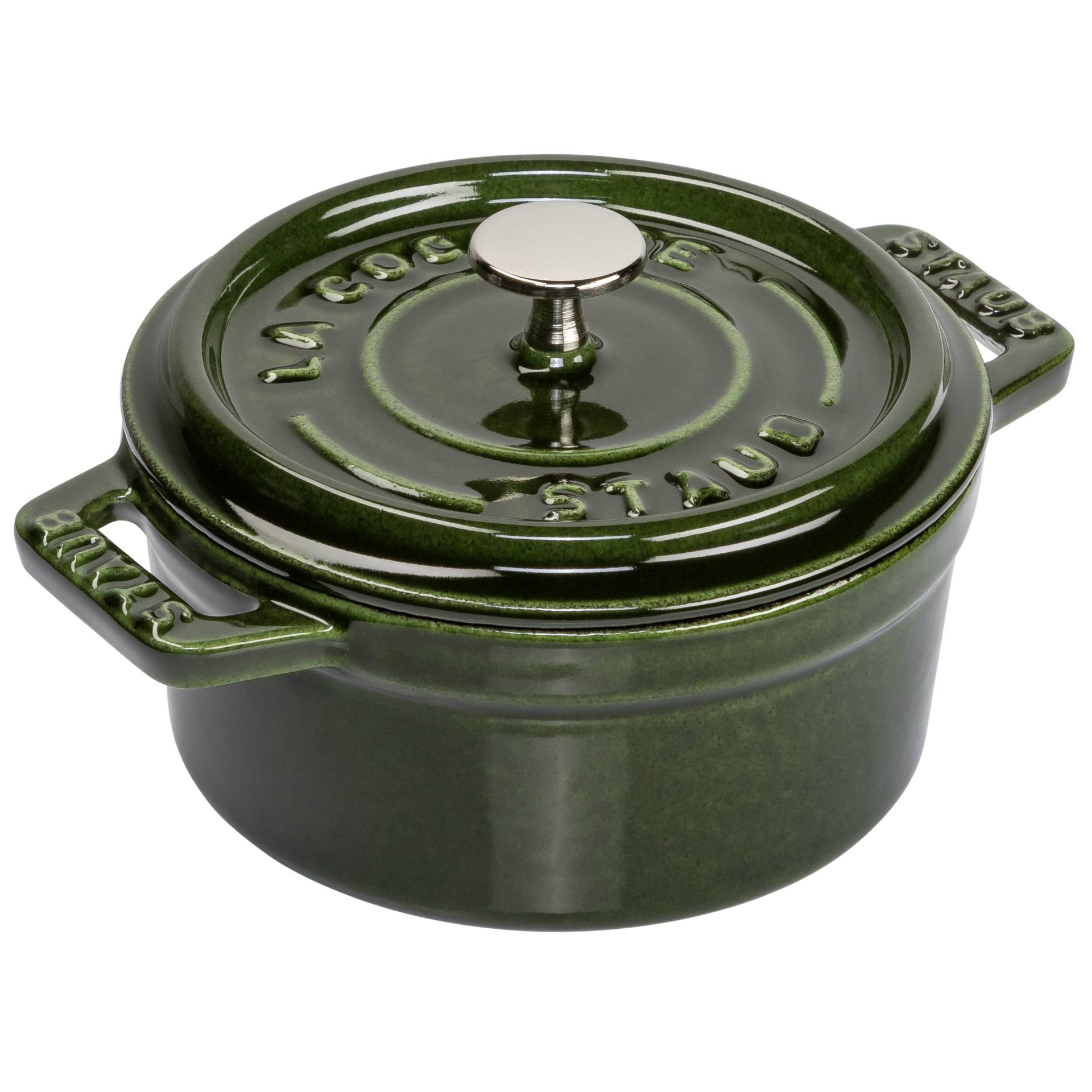 Staub Mini casseruola 10cm rotondo verde basilico, ghisa