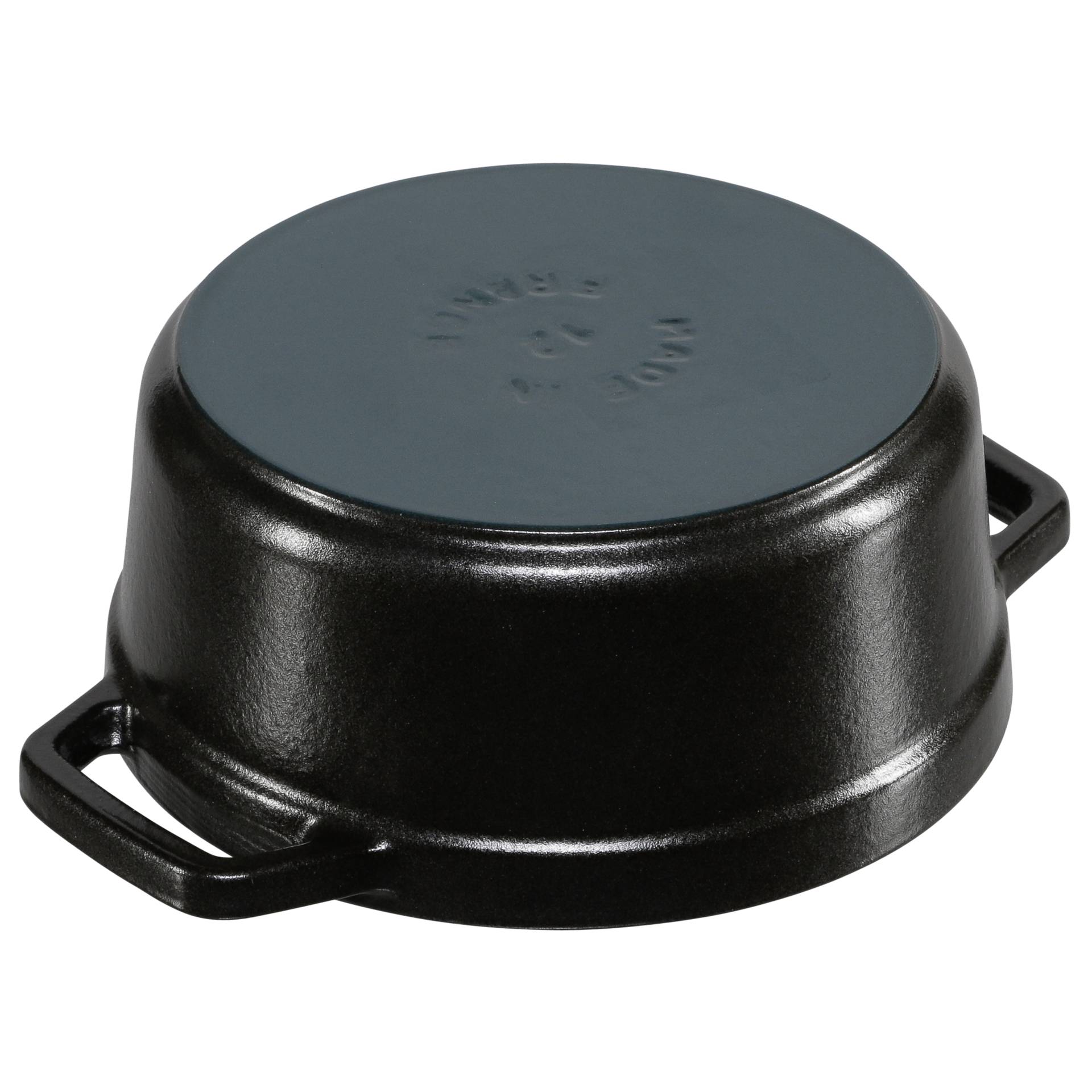 Staub casseruola 12cm rotondo nero, ghisa