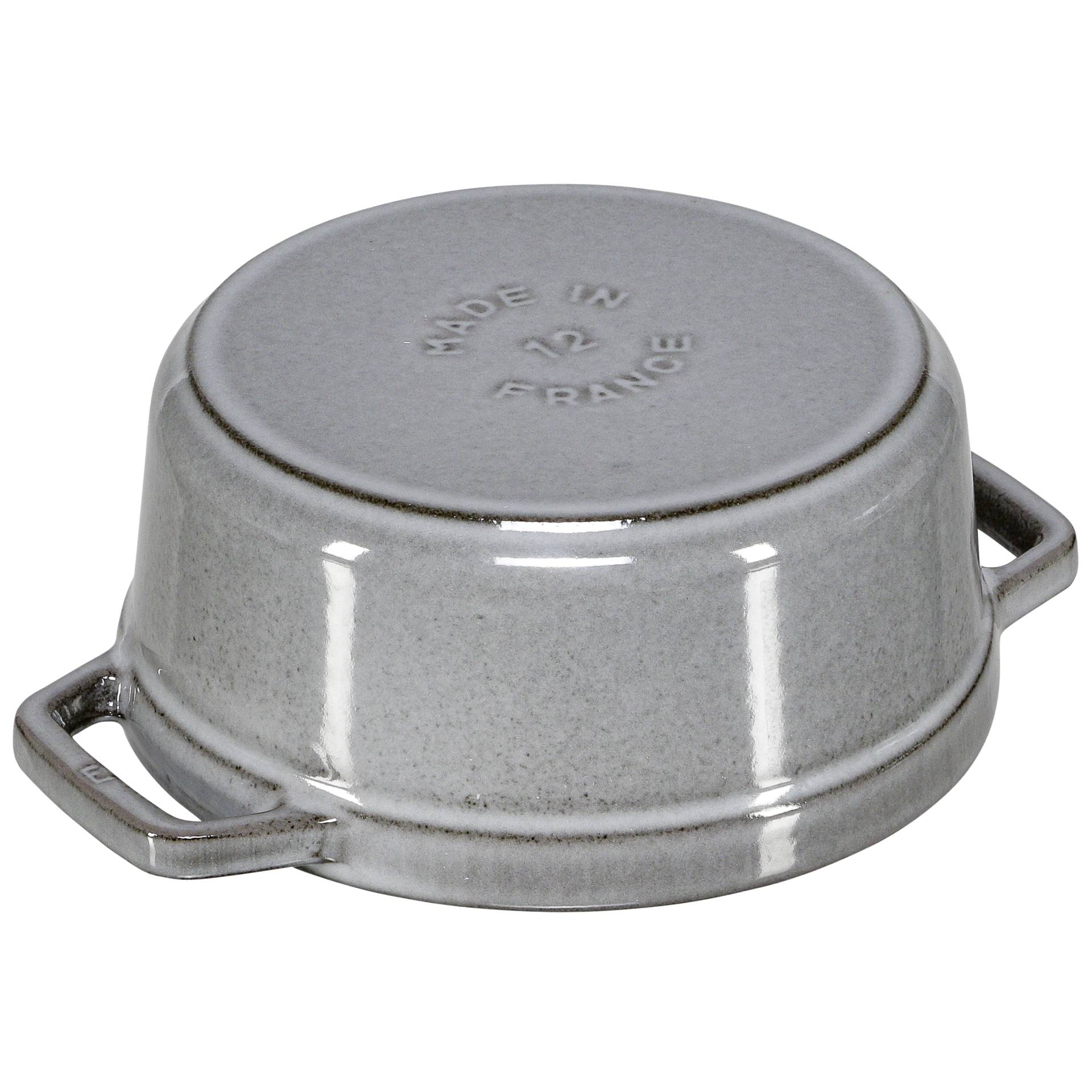 Staub casseruola 12cm rotondo grigio, ghisa