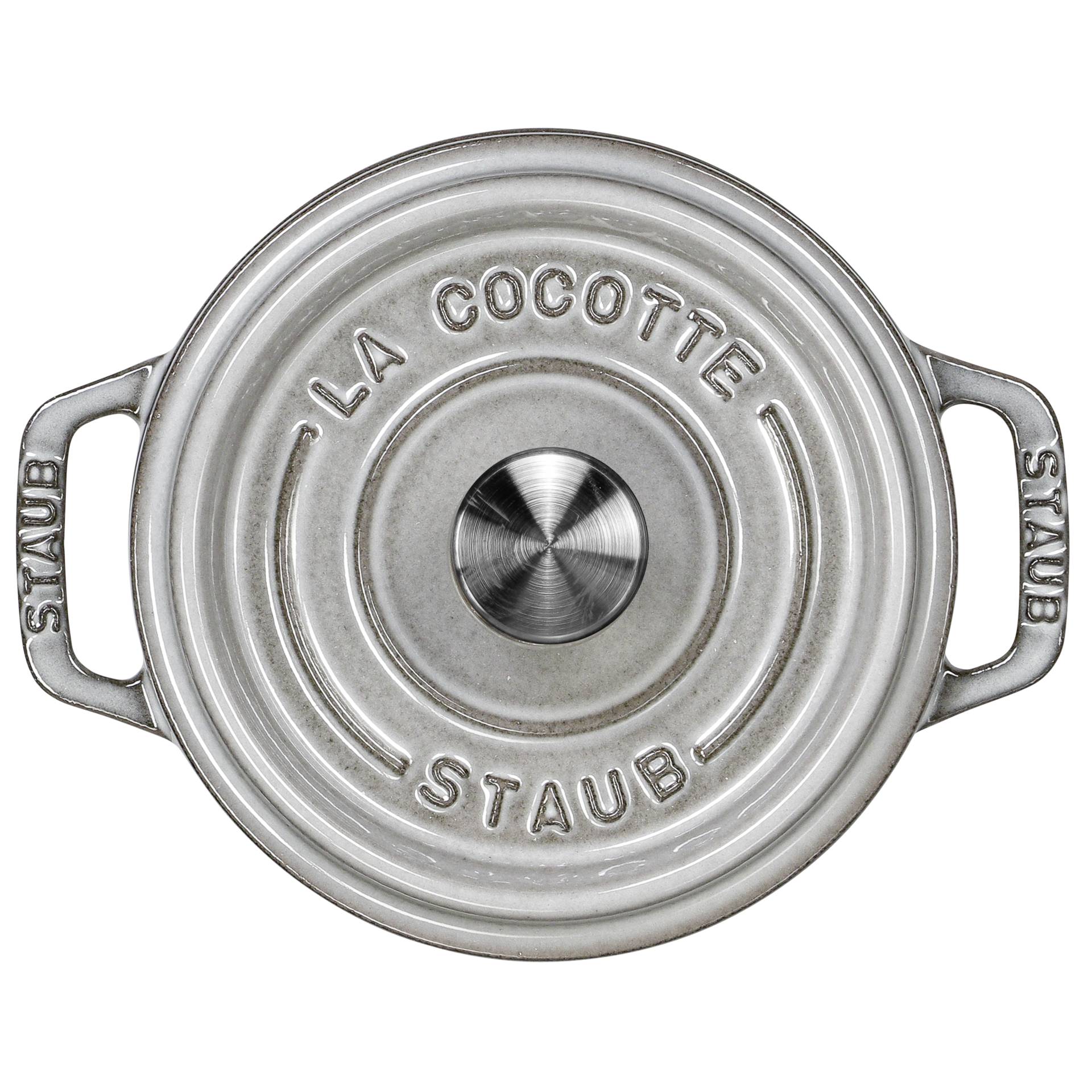 Staub casseruola 12cm rotondo grigio, ghisa