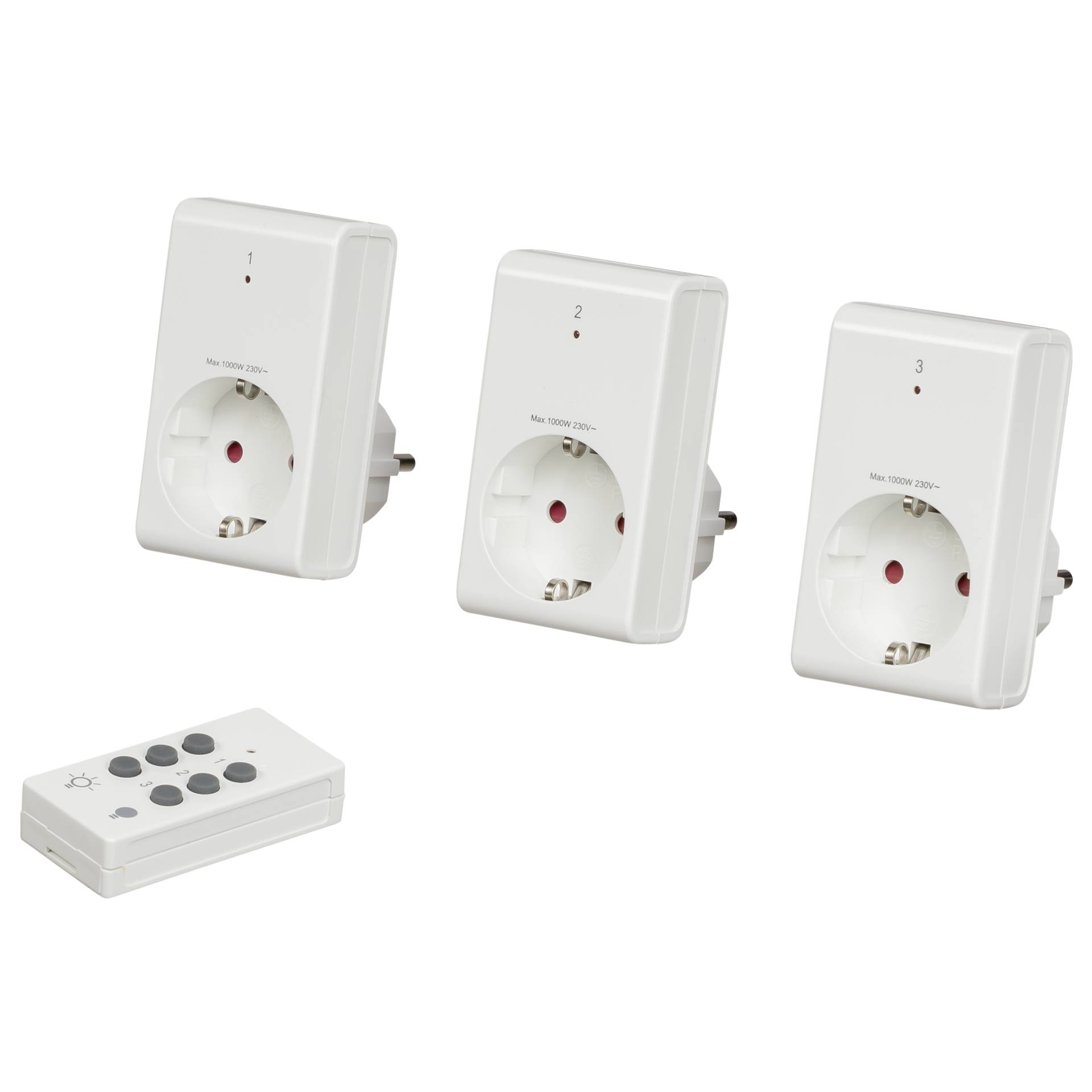 REV wireless Socket Set white 3+1