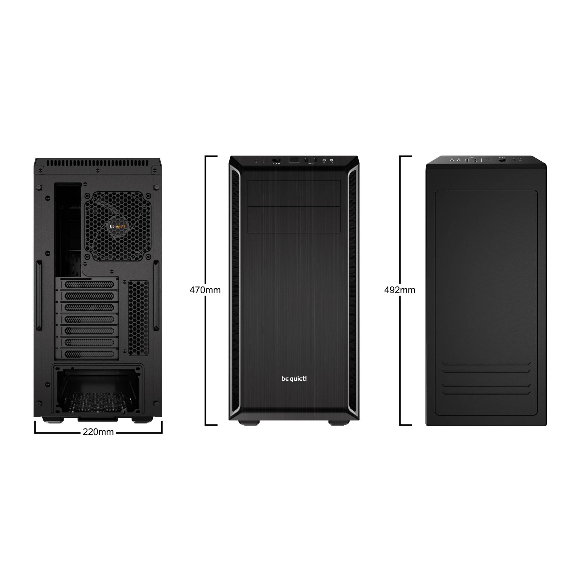 be quiet! PURE BASE 600 argento corpo