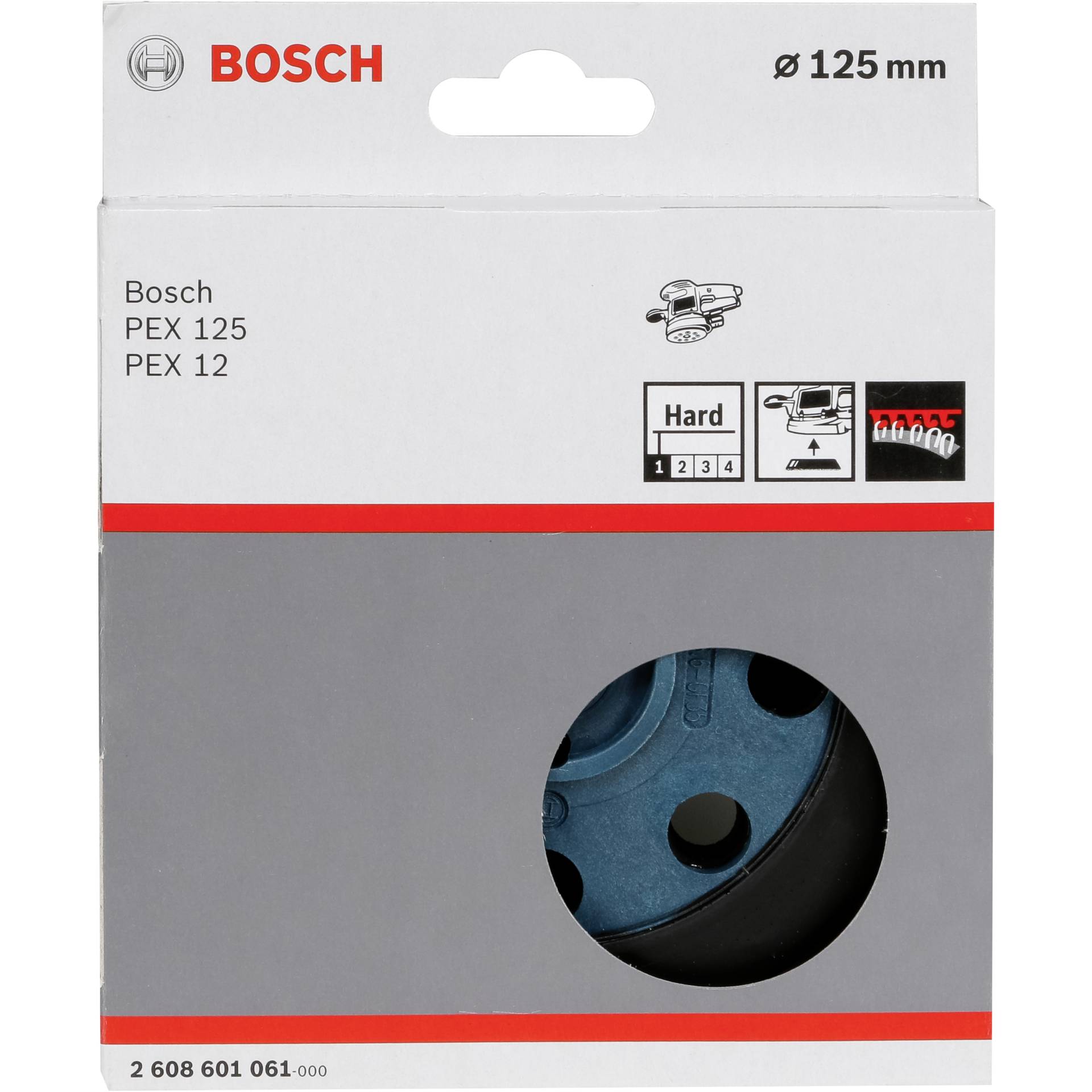 Bosch disco abrasivo 8 fori duro per PEX 12/125/400