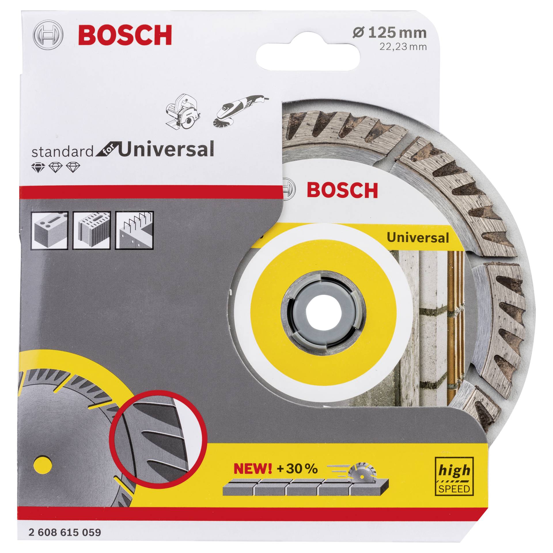 Bosch mola diamantata 125x22,23 Stnd. universale Speed