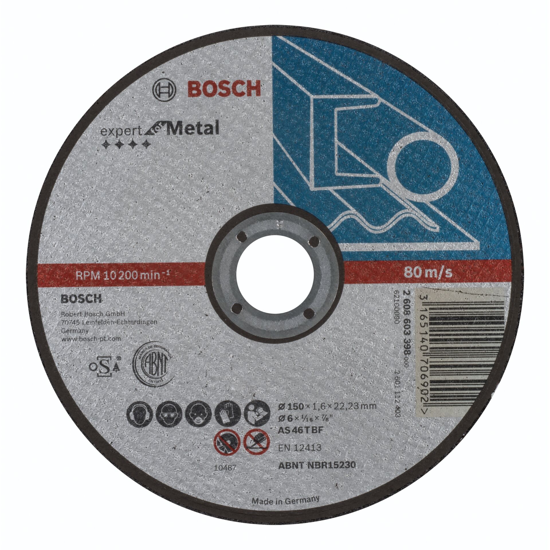 Bosch Hub Plat  150x1,6mm Expert for Metal