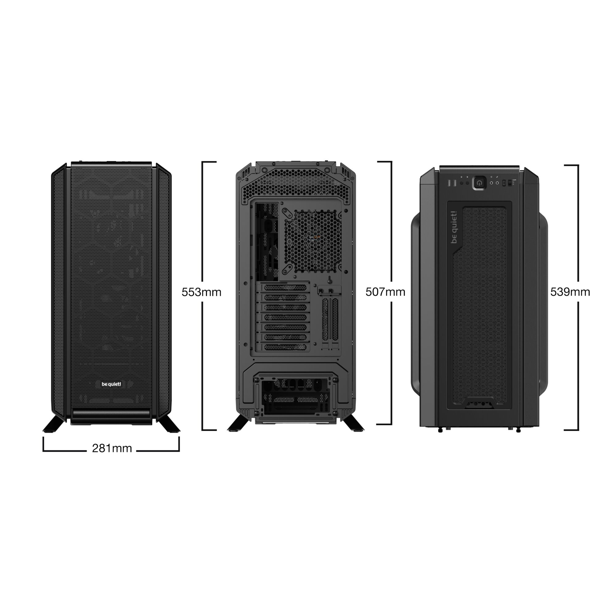 be quiet! SILENT BASE 802 Window nero corpo