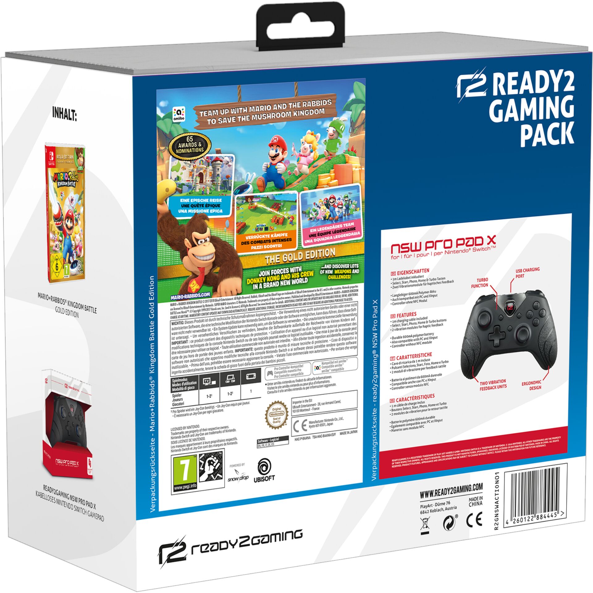 ready2gaming Nintendo Switch Action Bundle + Pro Pad X