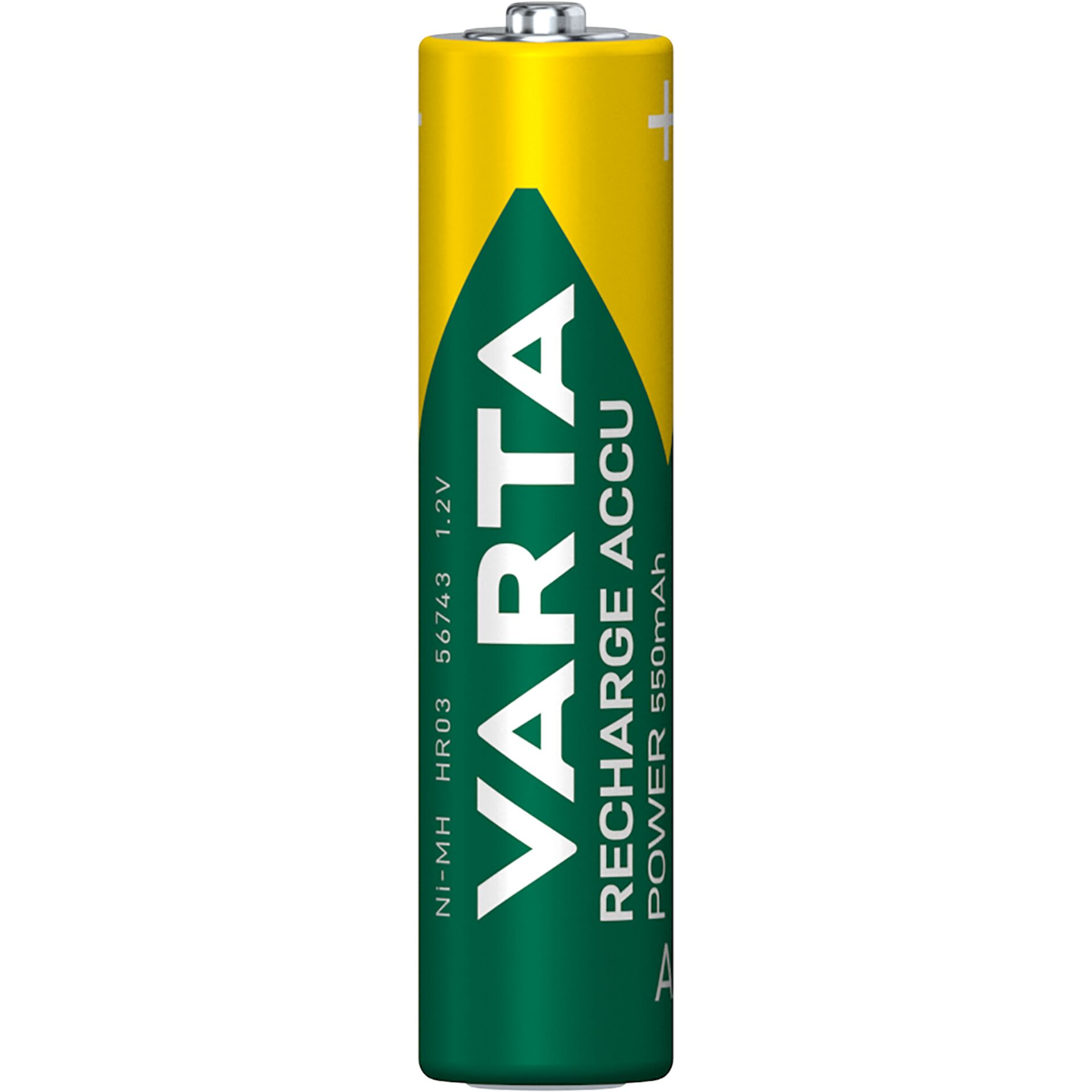 1x4 Varta RECHARGE ACCU Power 550 mAH AAA Micro NiMH