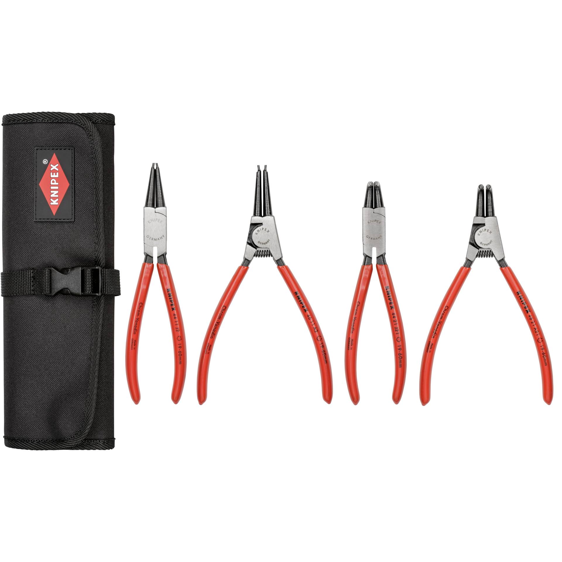 KNIPEX Borsa portautensili avvolgibile 4 pezzi