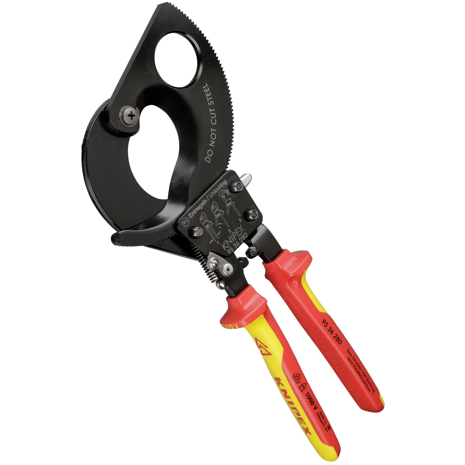 KNIPEX cesoia a cremagliera