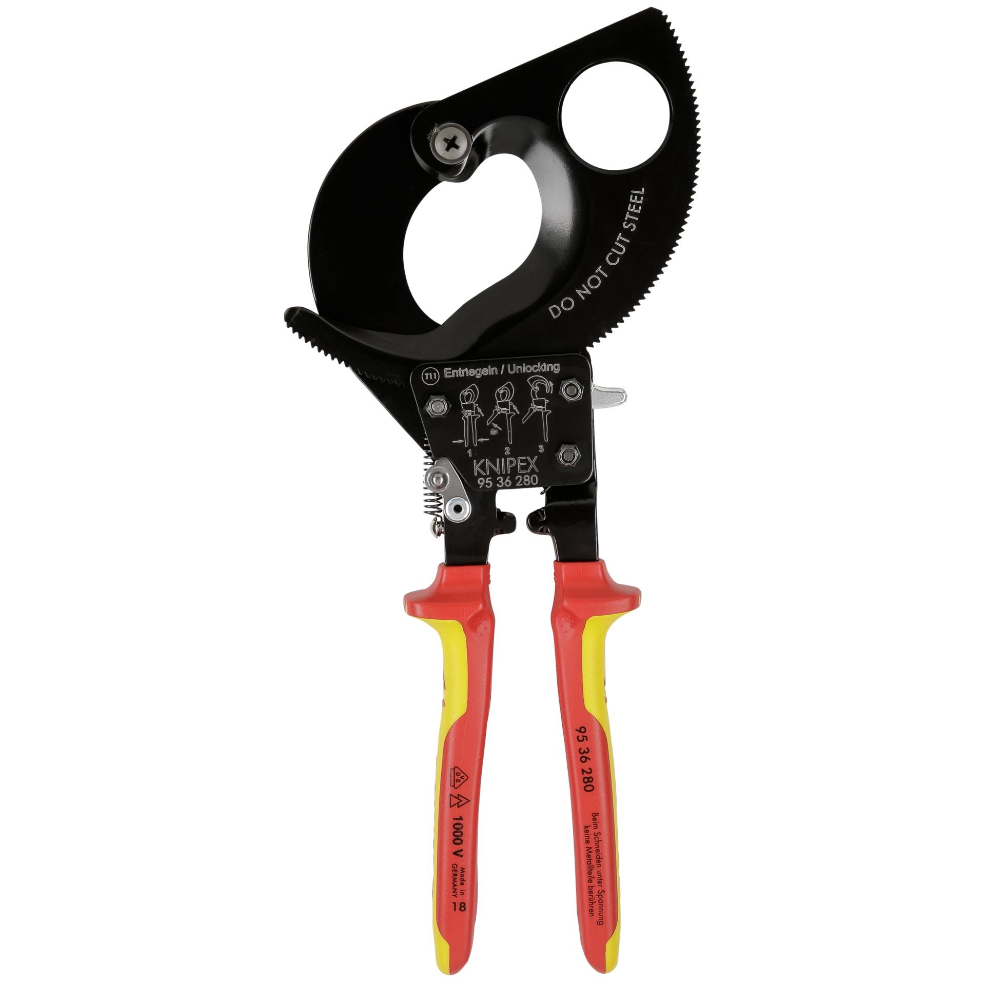 KNIPEX cesoia a cremagliera
