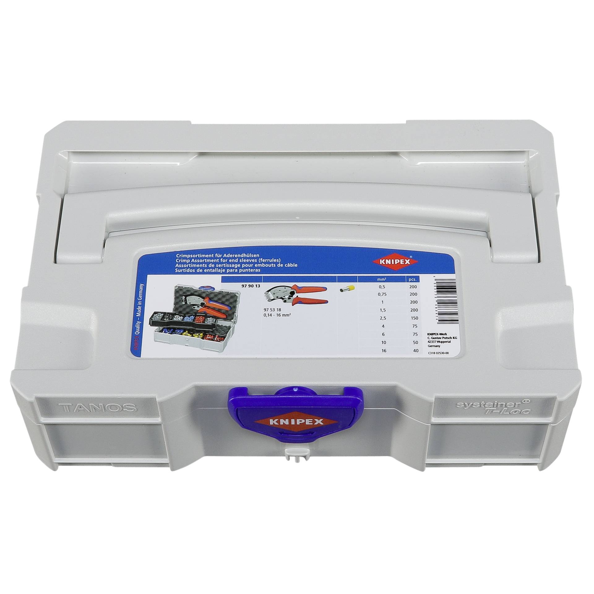 KNIPEX assortimento di capicorda Twistor 16