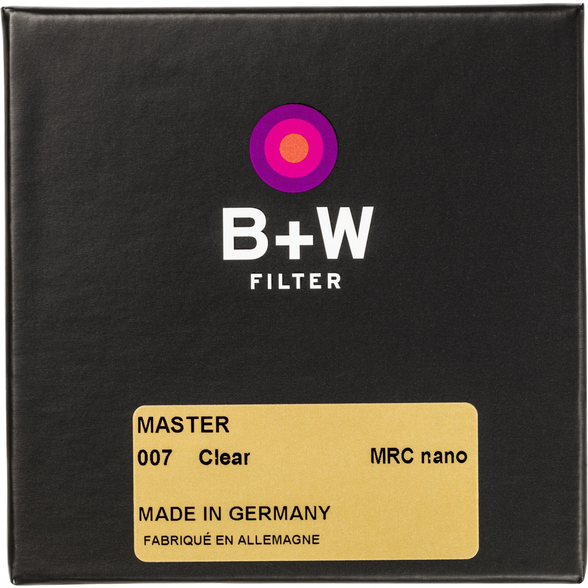 B+W CLEAR FILTER MRC nano MASTER 72mm