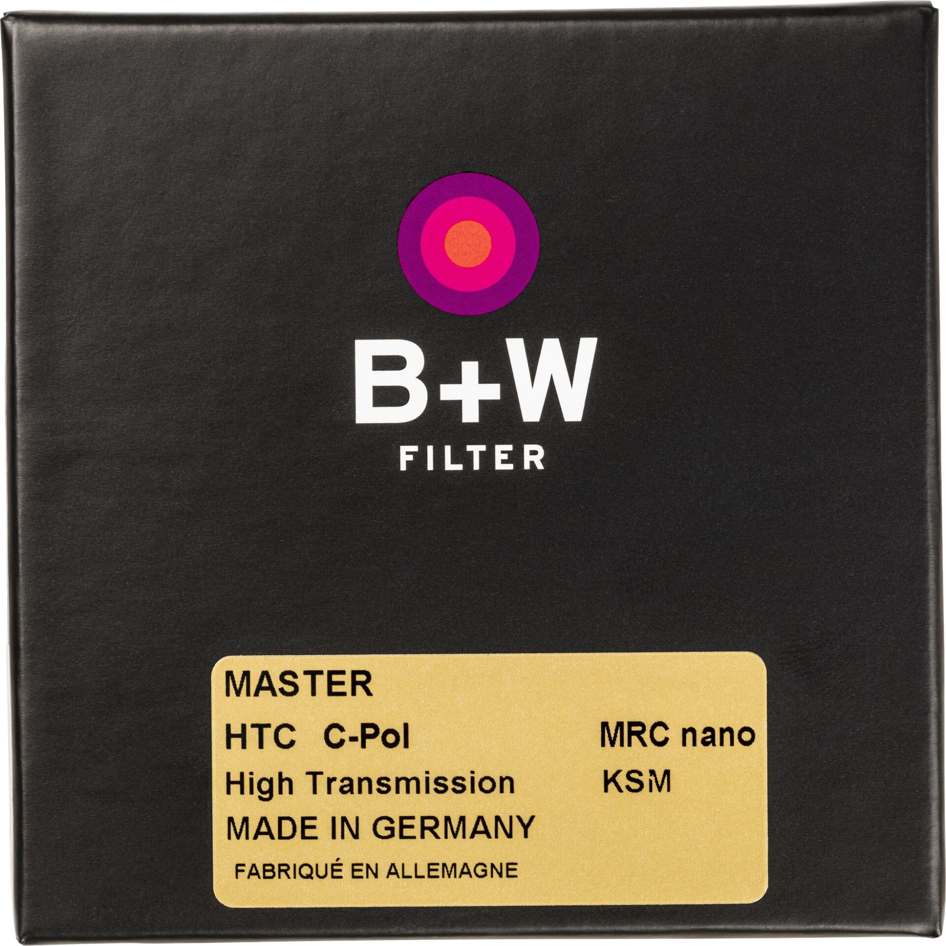 B+W POLFILTER HIGH TRANSMISSON ZIRKULAR MASTER 82mm