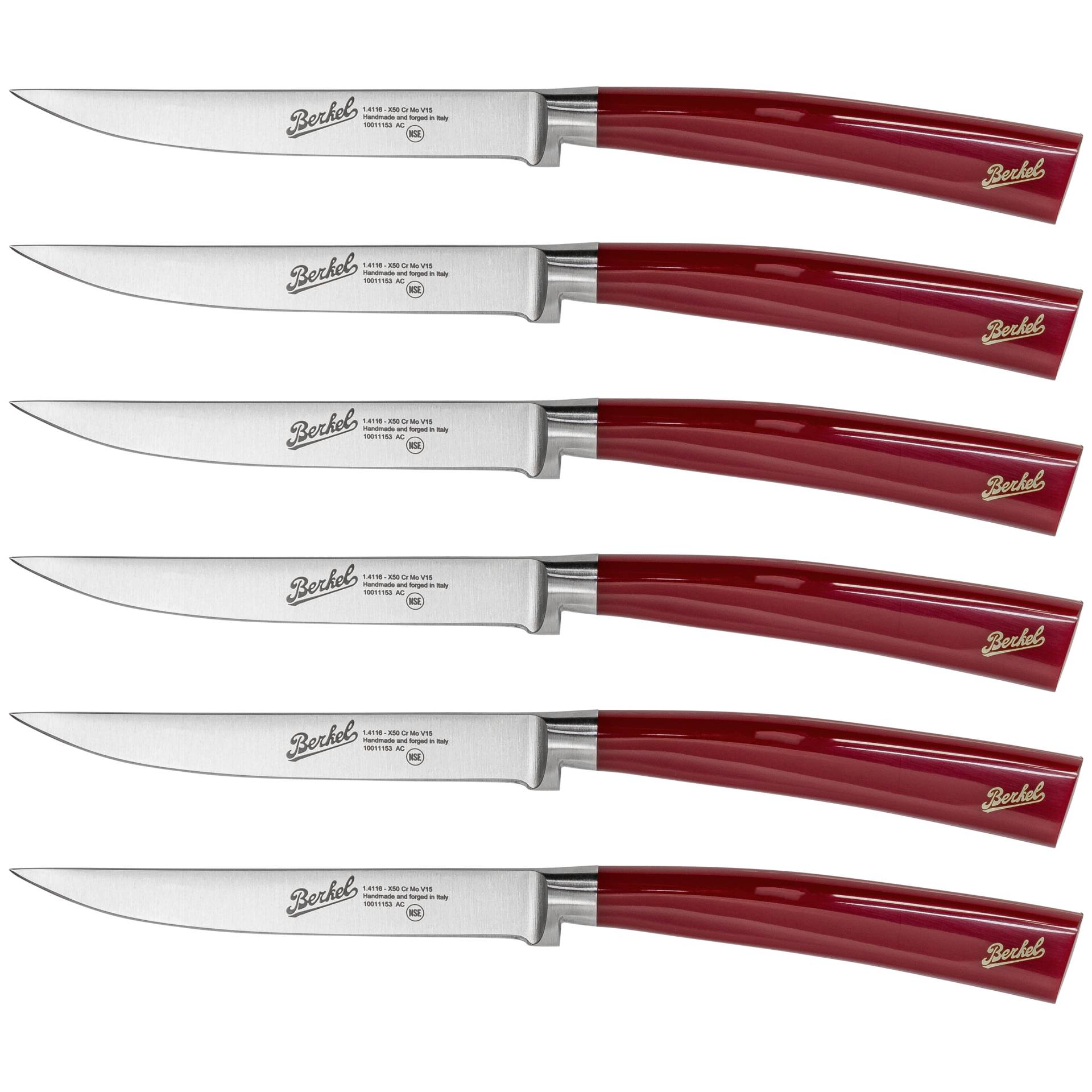 Berkel Elegance Rosso set coltelli da bistecca 6 pz.