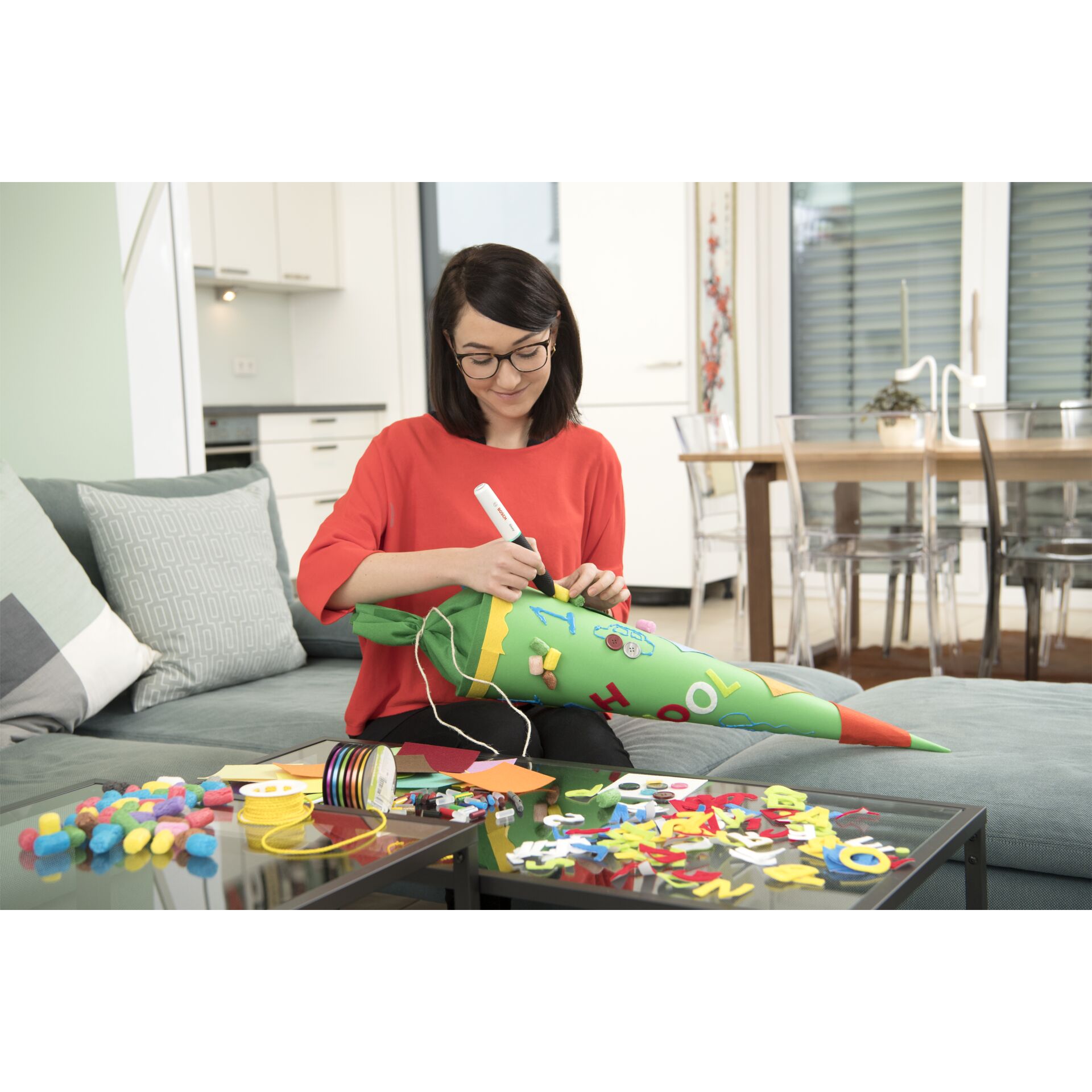 Bosch Gluey smokey grey Heißklebestift