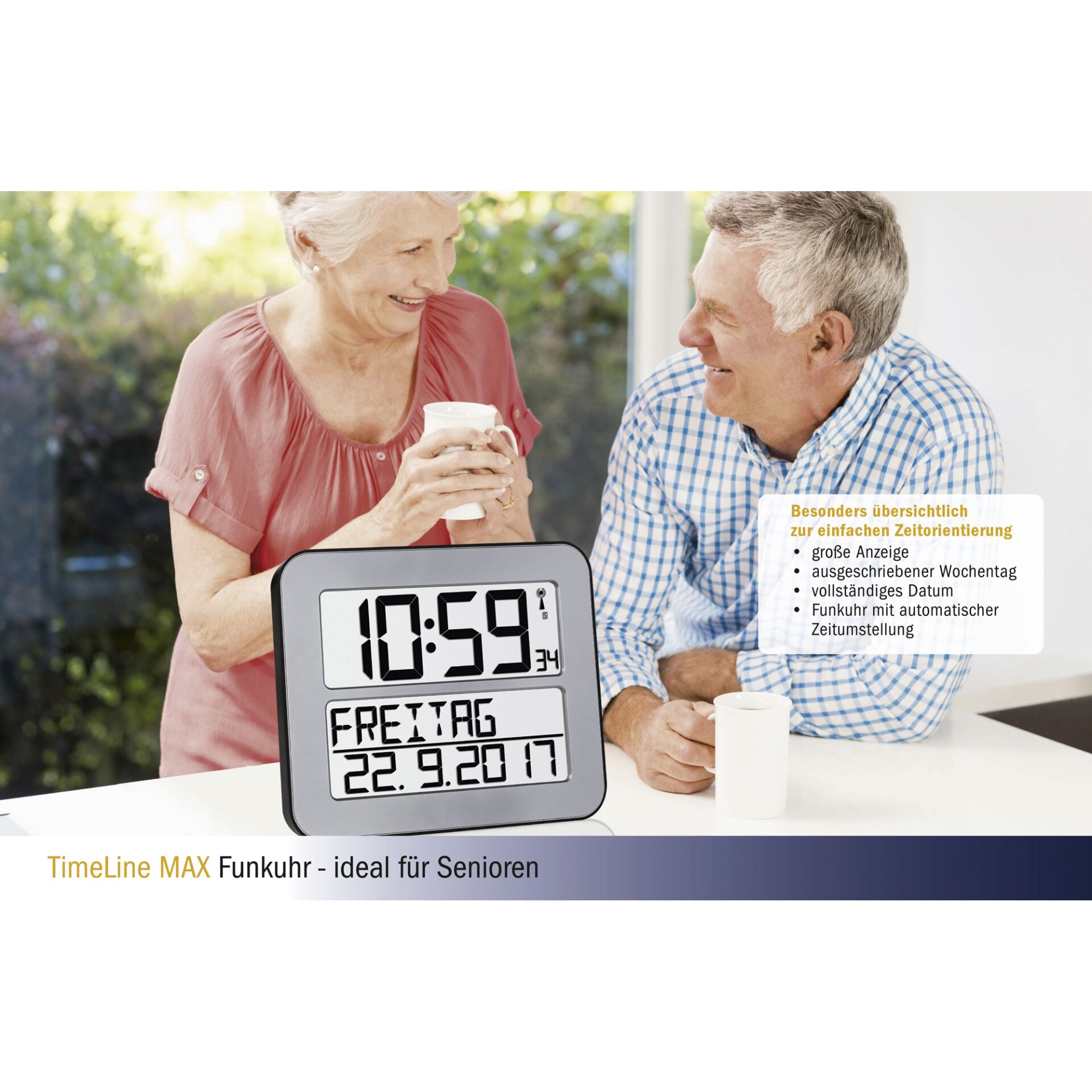 TFA 60.4512.54  silber TIMELINE MAX