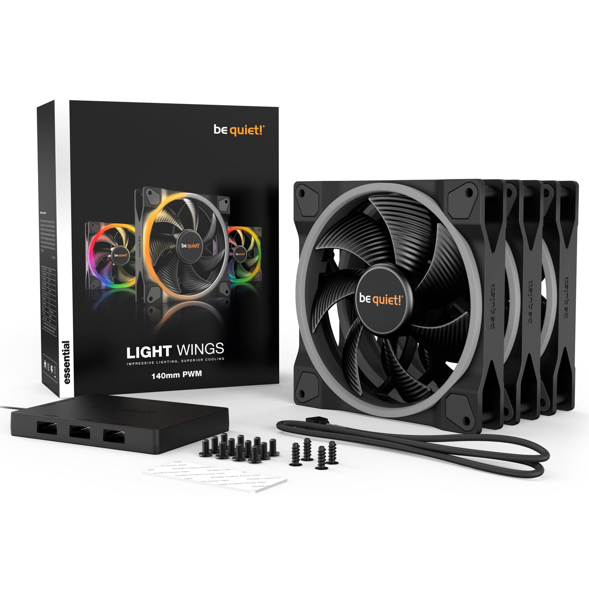 be quiet! Light Wings 140mm PWM Triple Pack