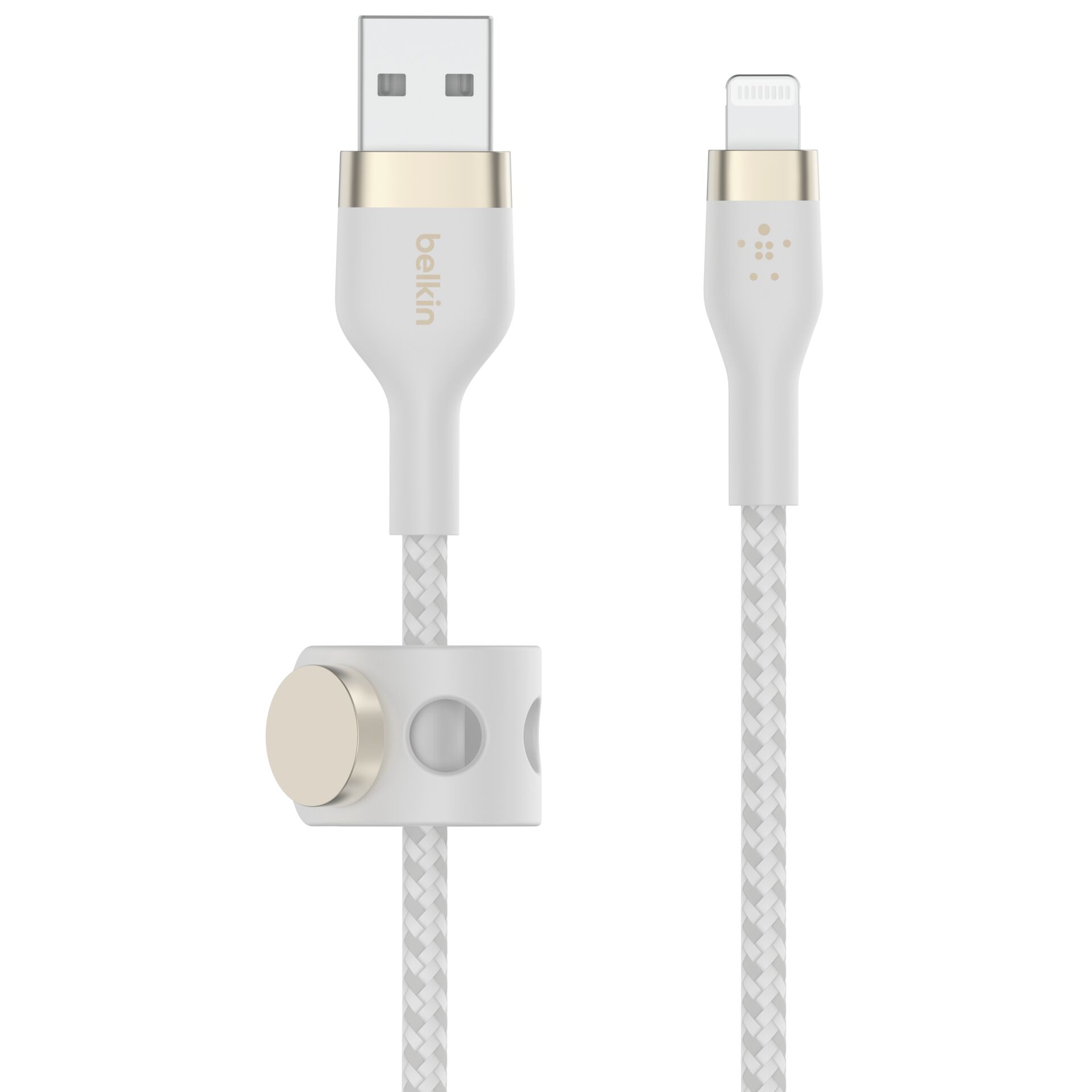 Belkin Flex Lightning/USB-A 3m mfi zetr., weiß     CAA010bt3