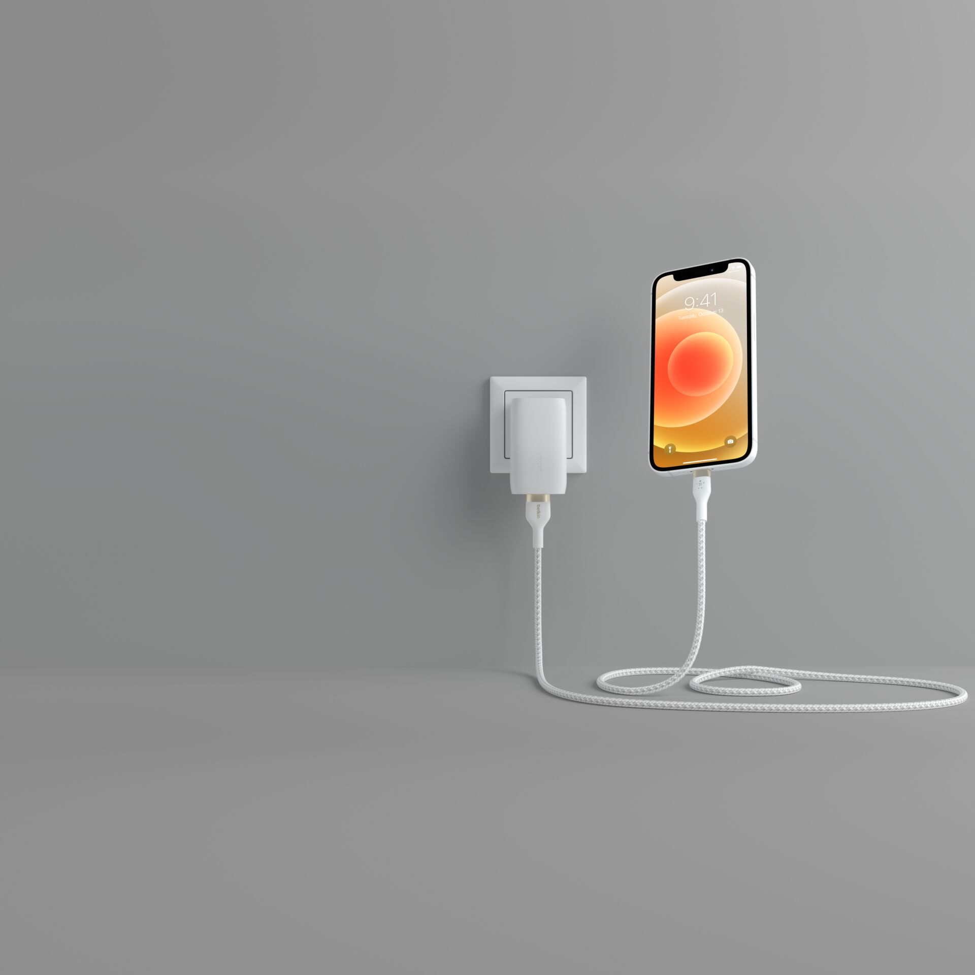 Belkin Flex Lightning/USB-A 3m mfi zetr., weiß     CAA010bt3