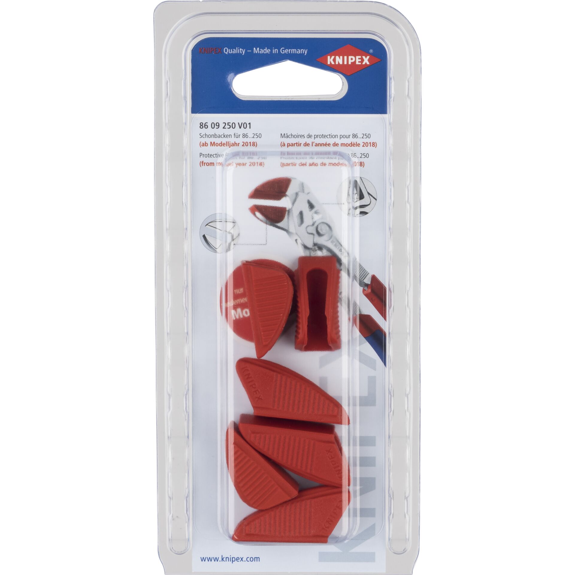 KNIPEX Protective Jaw Covers for 86-250 (3 pairs)