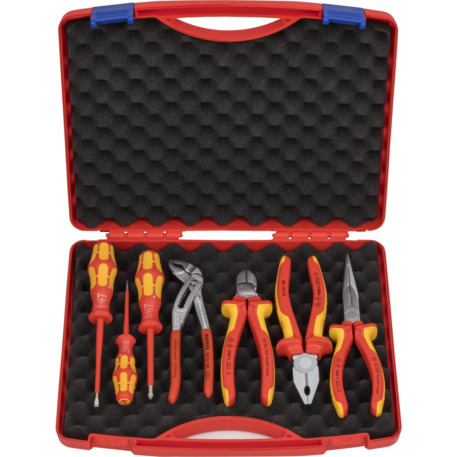 KNIPEX Tool Box  Red  Electro set 2