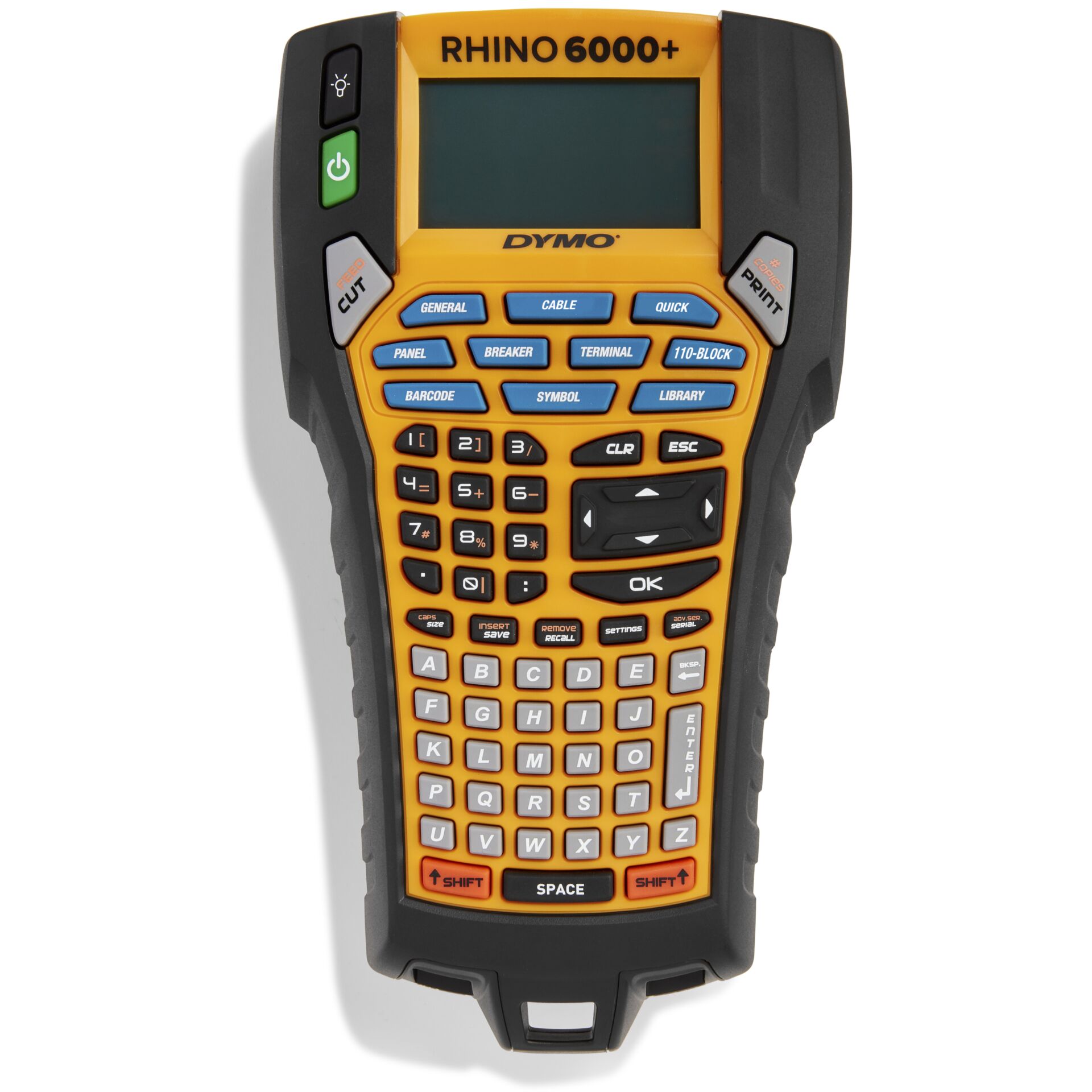 Dymo Rhino 6000+ Perm. Polyester 24 mm x 5,5 m schwarz auf t