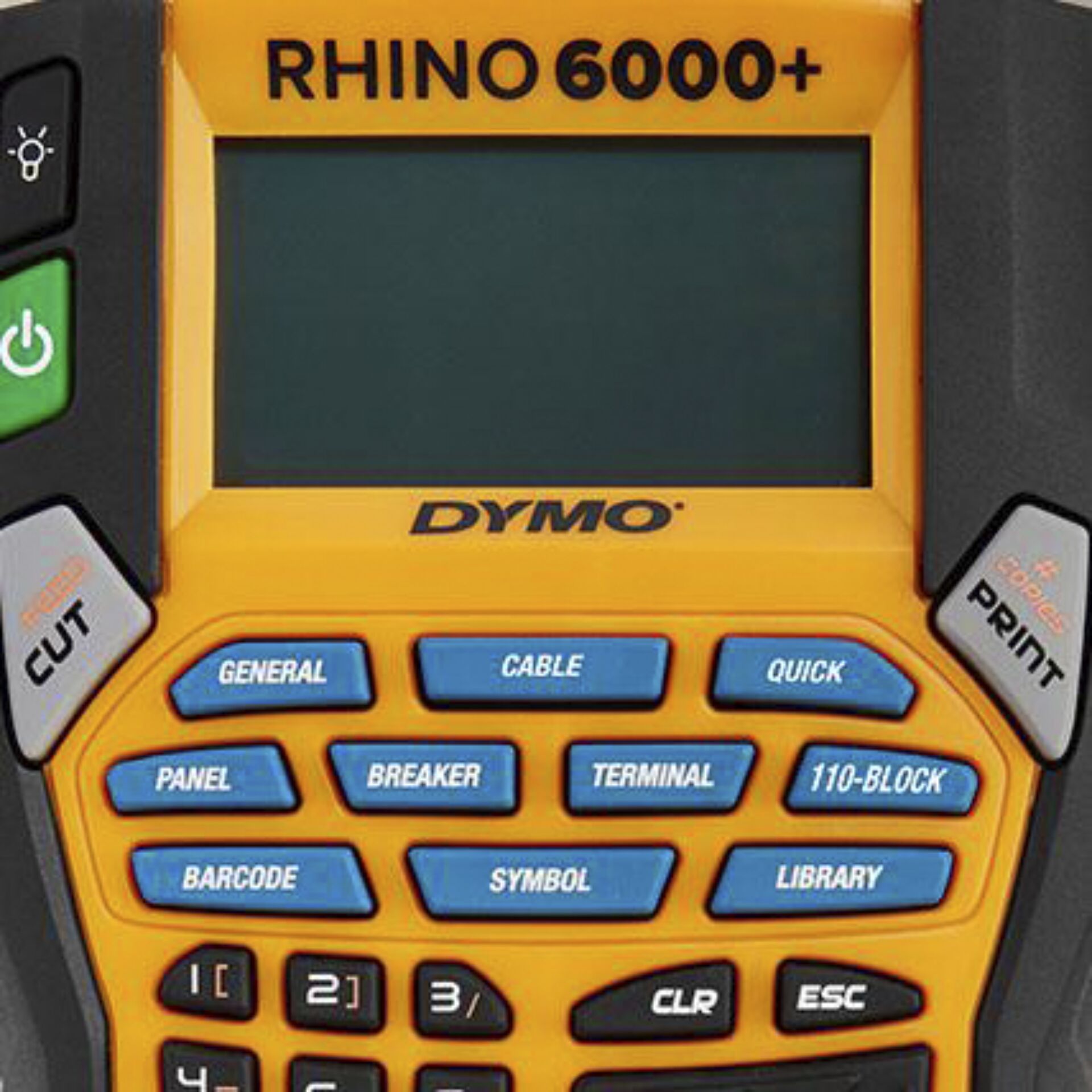 Dymo Rhino 6000+ Perm. Polyester 24 mm x 5,5 m schwarz auf t