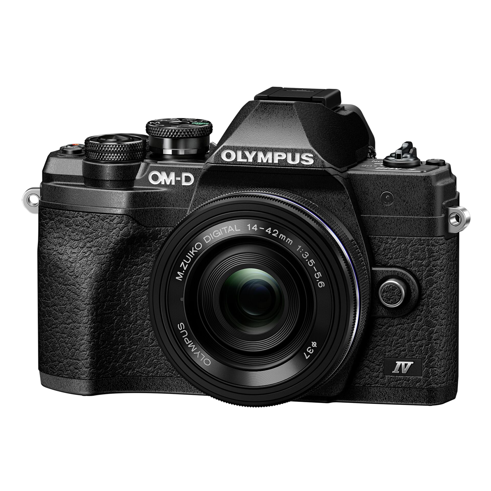 Olympus OM-D E-M10 Mark IV Set + 14-42 Pancake Zoom nero