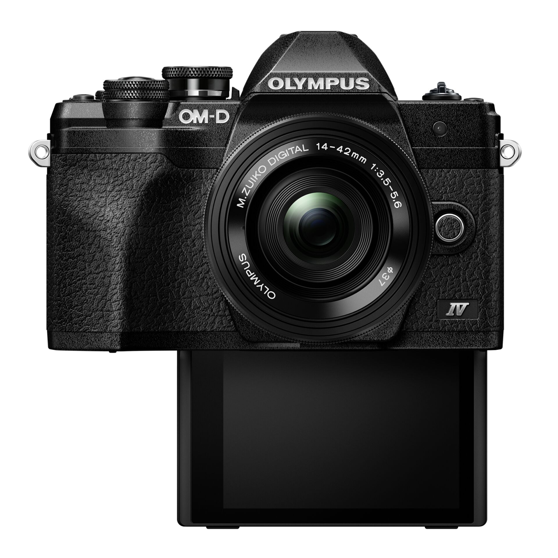 Olympus OM-D E-M10 Mark IV Set + 14-42 Pancake Zoom nero