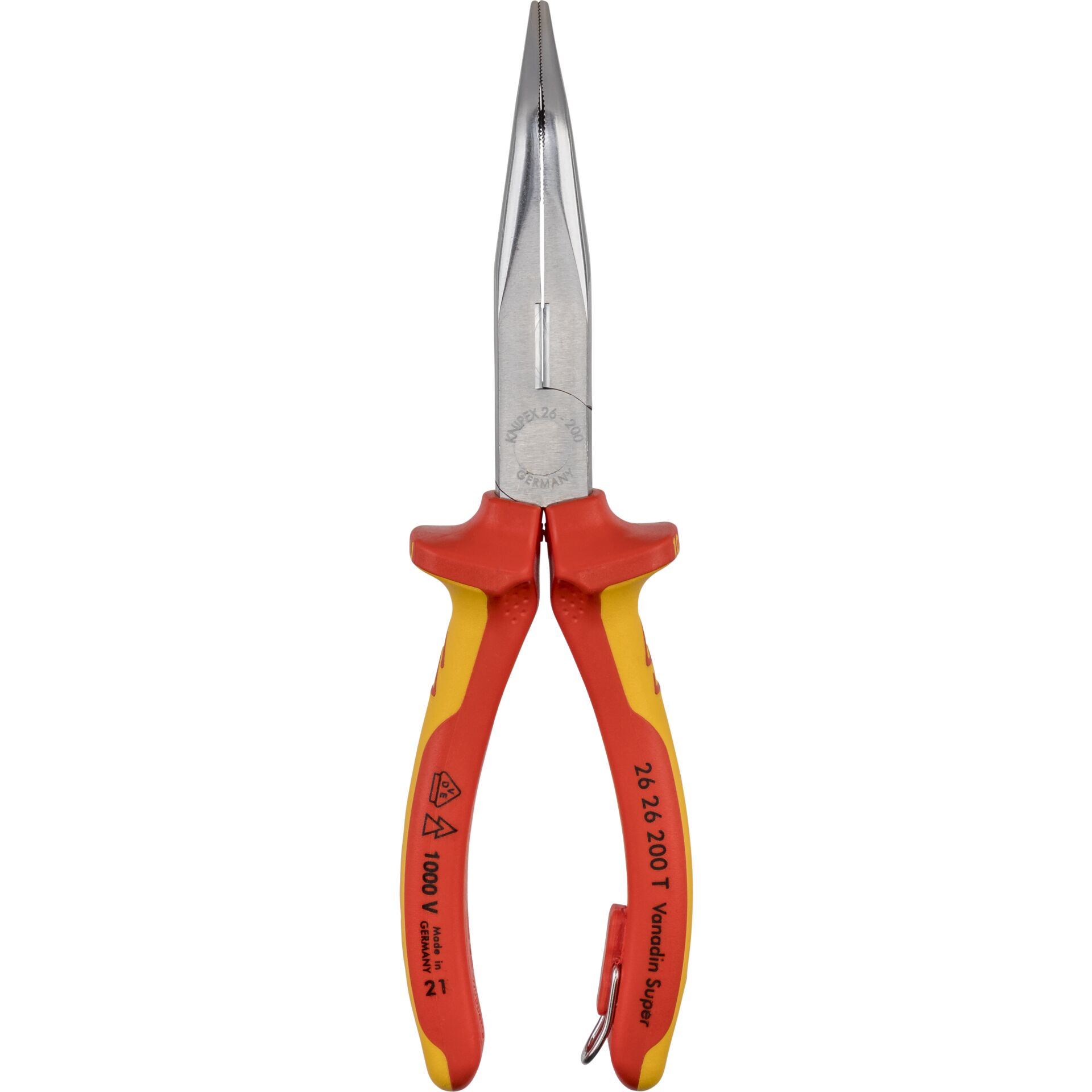 KNIPEX pinza per mecc. becchi mezzotondi con tronchese