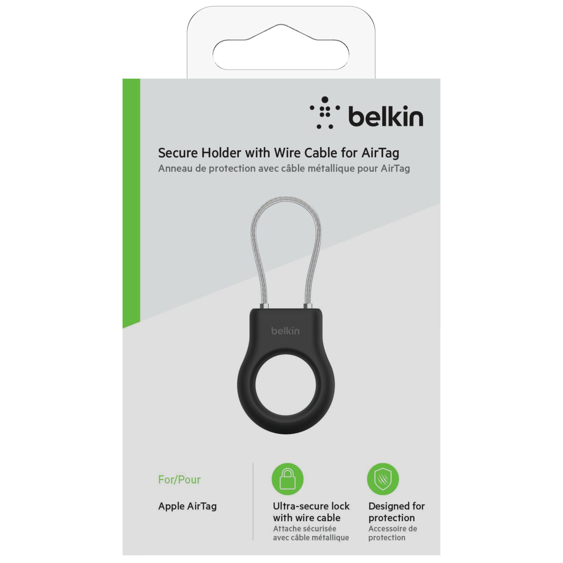 Belkin Secure Holder Wire Loop Apple AirTag, black MSC009btB 2
