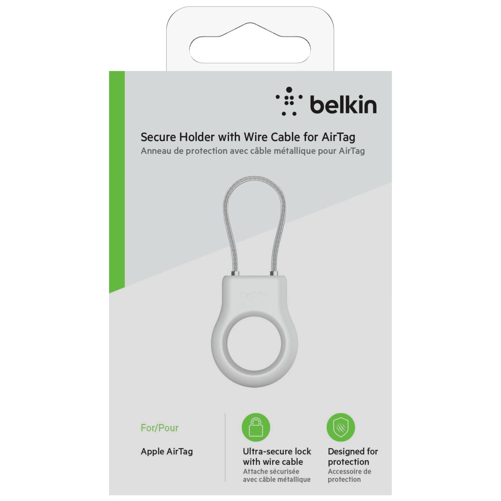 Belkin Secure Holder Wire Loop Apple AirTag, white MSC009btW 2