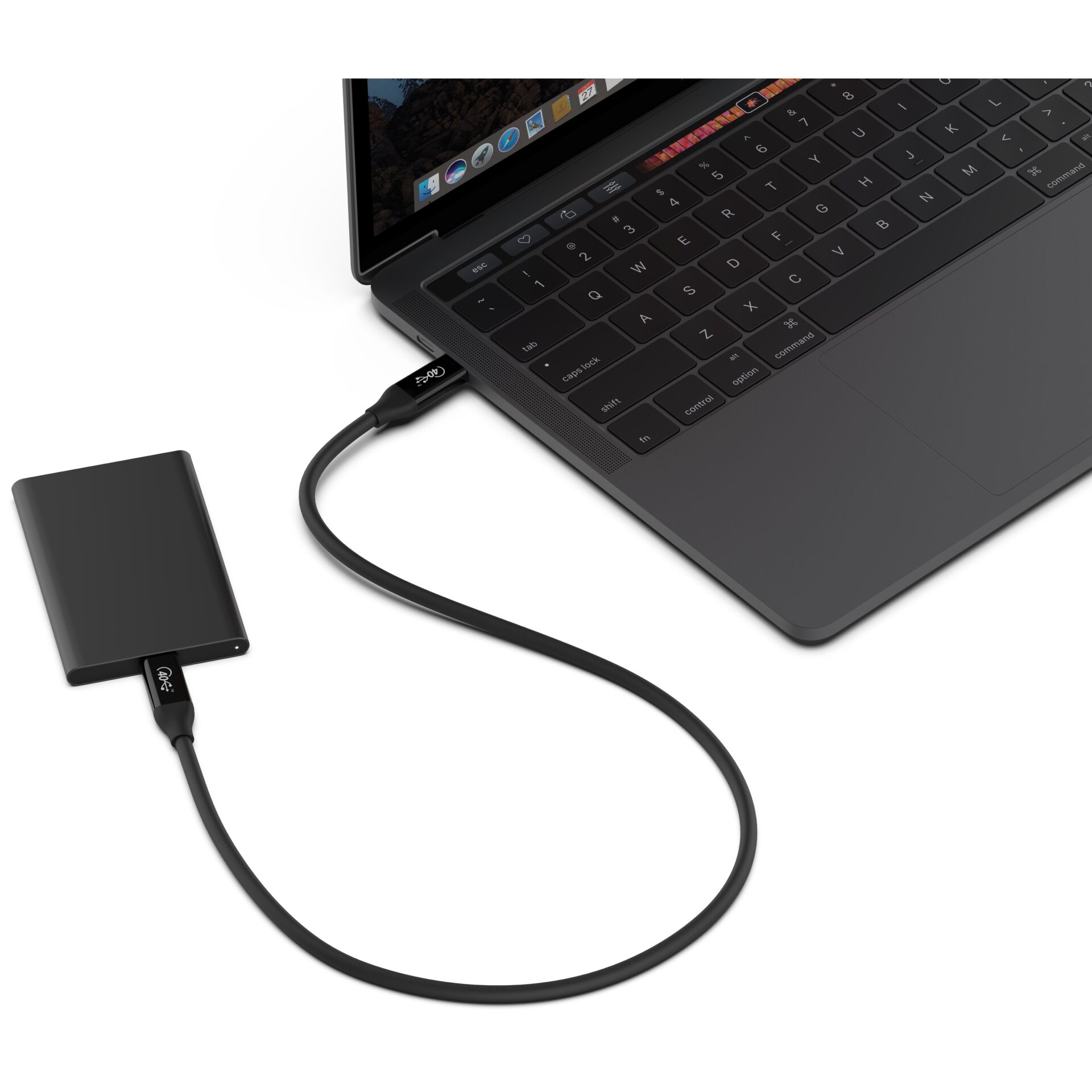Belkin USB4 Cable USB-C/USB-C 40Gb/s 100W 0,8m   INZ001bt0.8