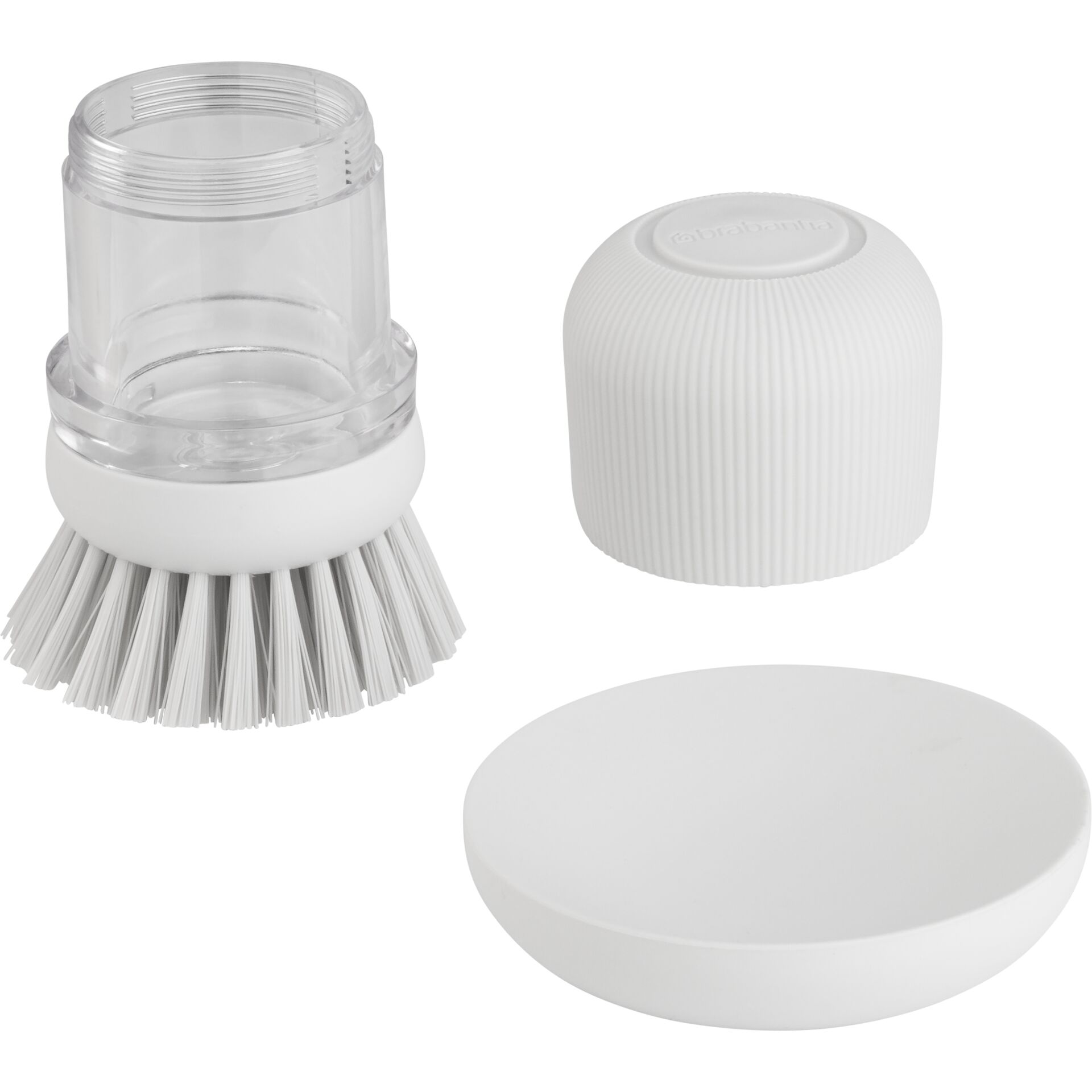 Brabantia Soap Dispensing Dish Brush  light grey