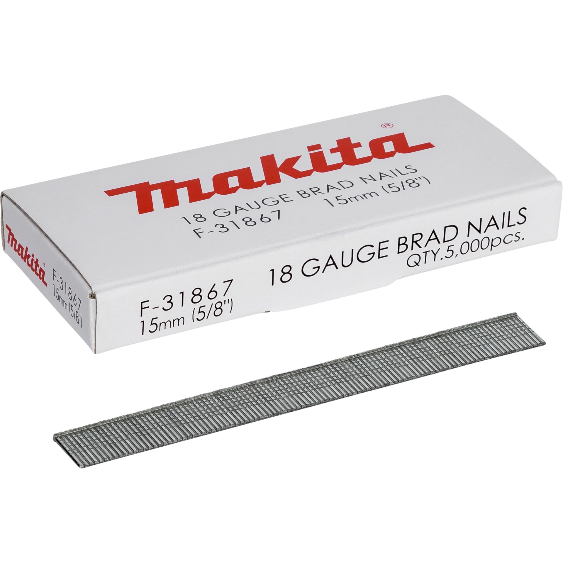 Makita Gauge Brad Nails 1,2x15mm F-31867  5000 pcs.