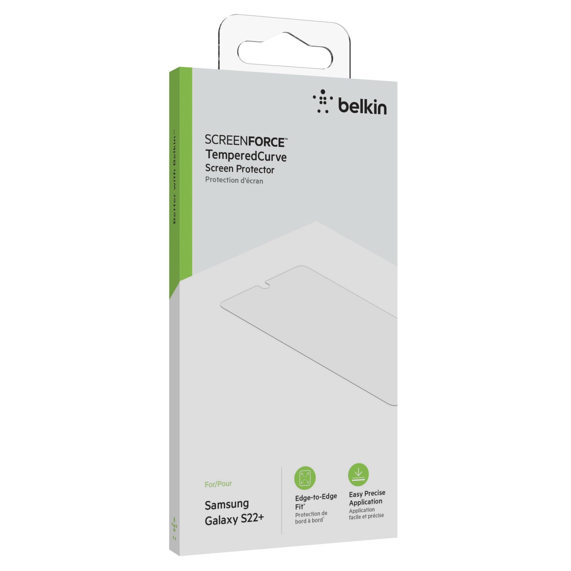 Belkin TemperedCurve Displaysch. Samsung S22+            OVB