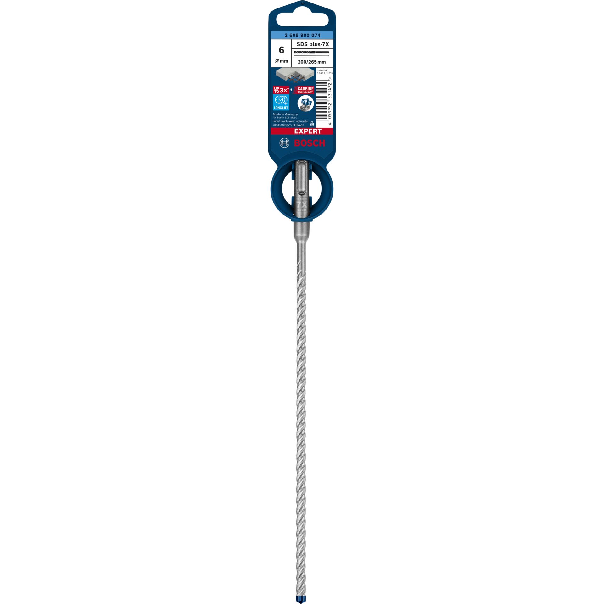 Bosch EXPERT Hammerbohrer SDS plus-7X 6x200x265mm