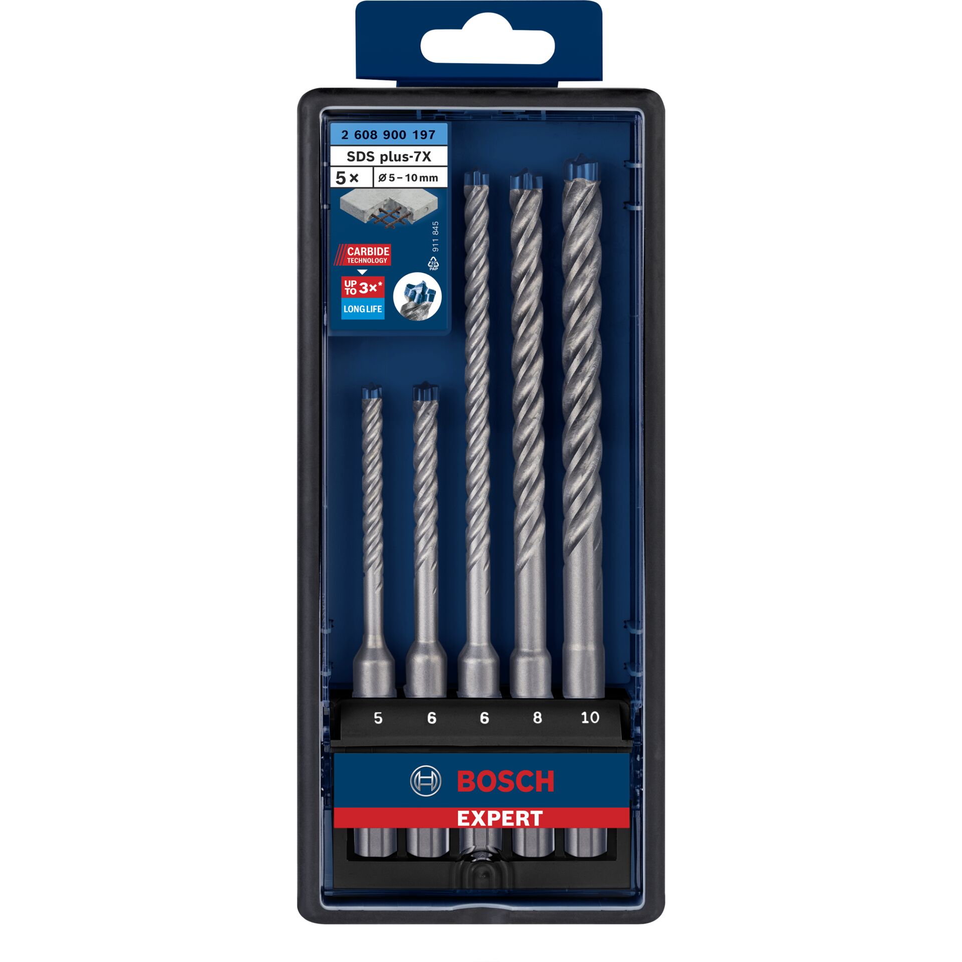 Bosch EXPERT Hammerbohrer SDS plus-7X 5tlg Set