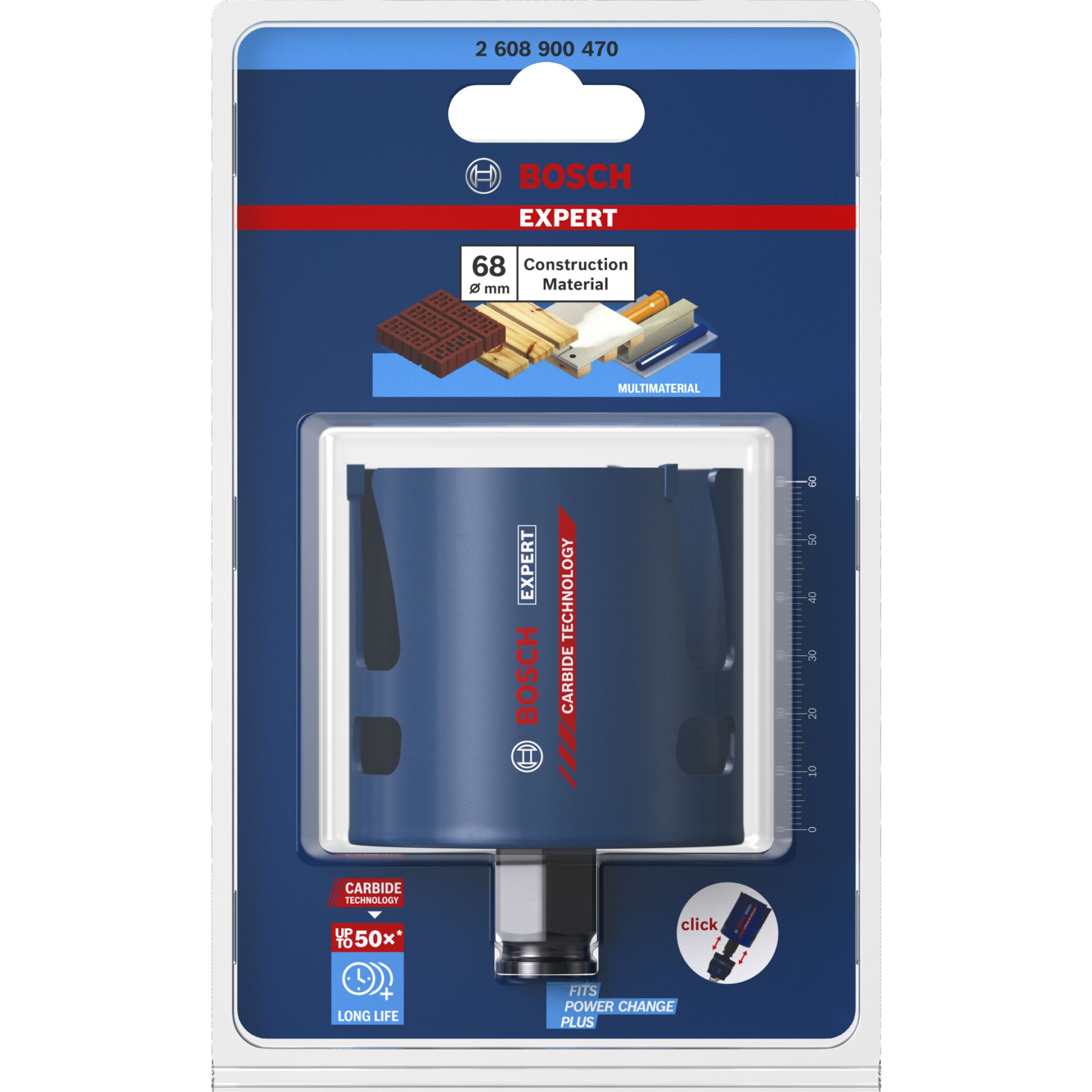 Bosch EXPERT Lochsäge ConstructionMaterial 68mm