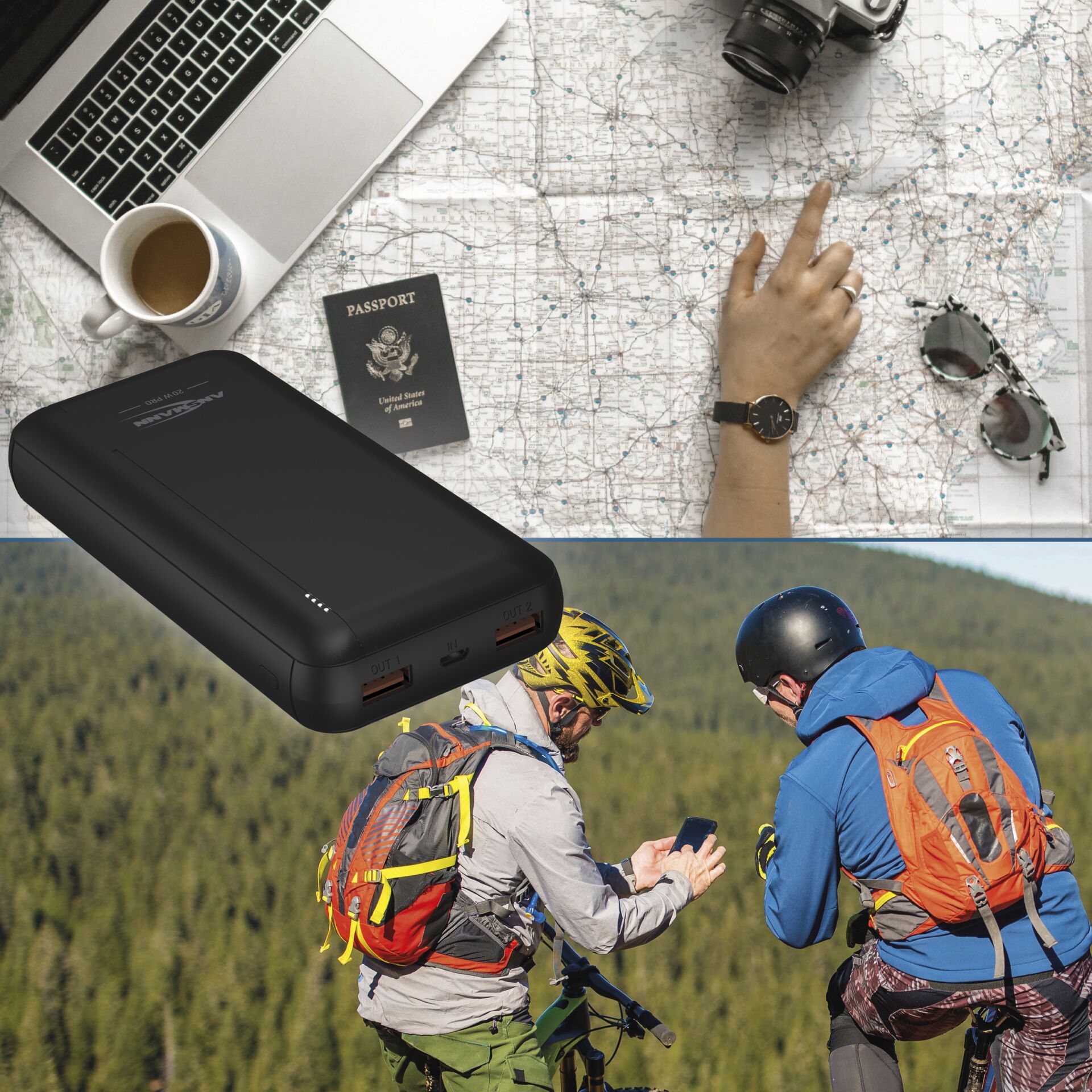 Ansmann Powerbank 20.000 mAh PB320PD USB-C Ein/Ausg.1700-014